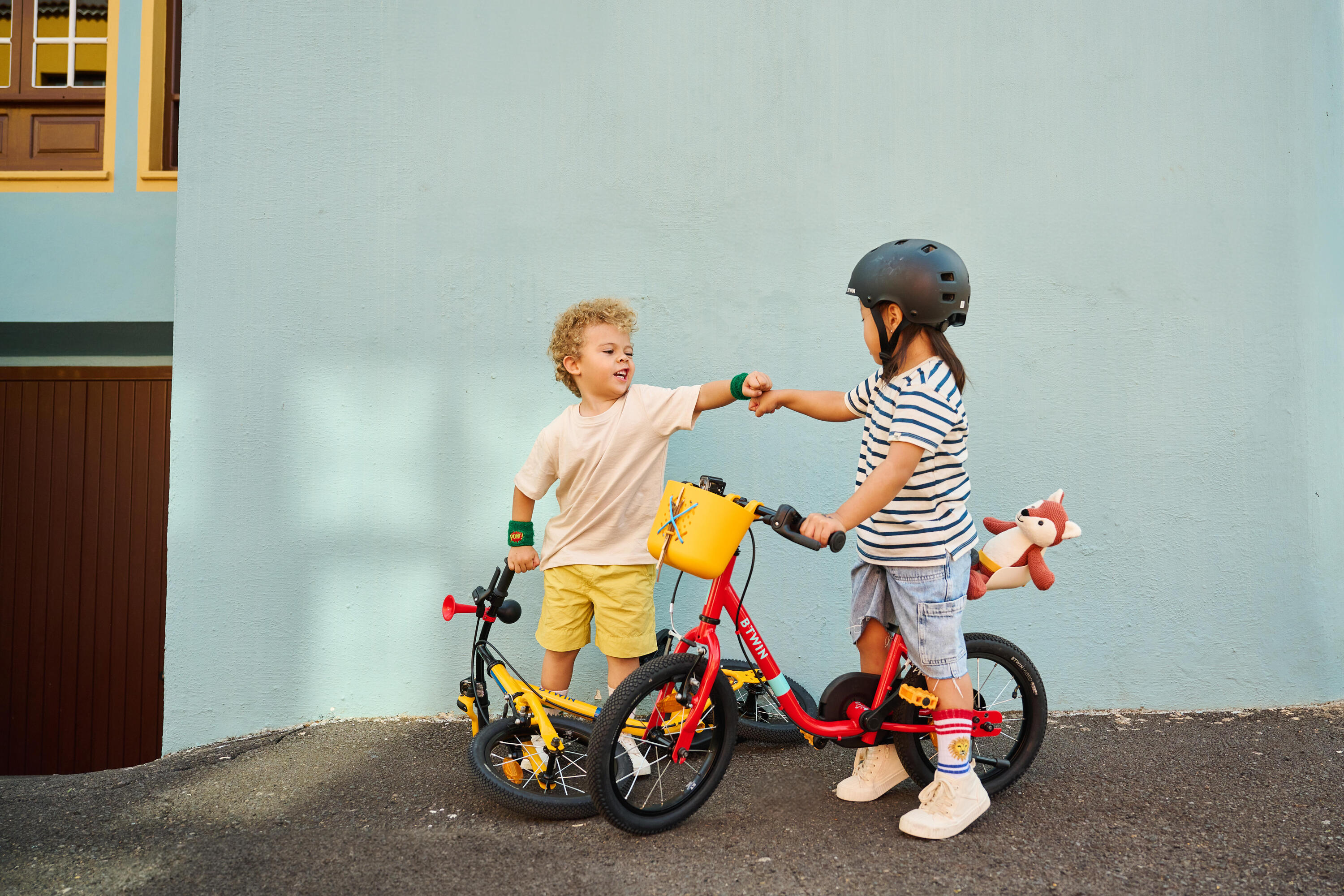 2-in-1 kinderfiets/loopfiets DISCOVER 500 3-5 jaar 14 inch rood 17/21