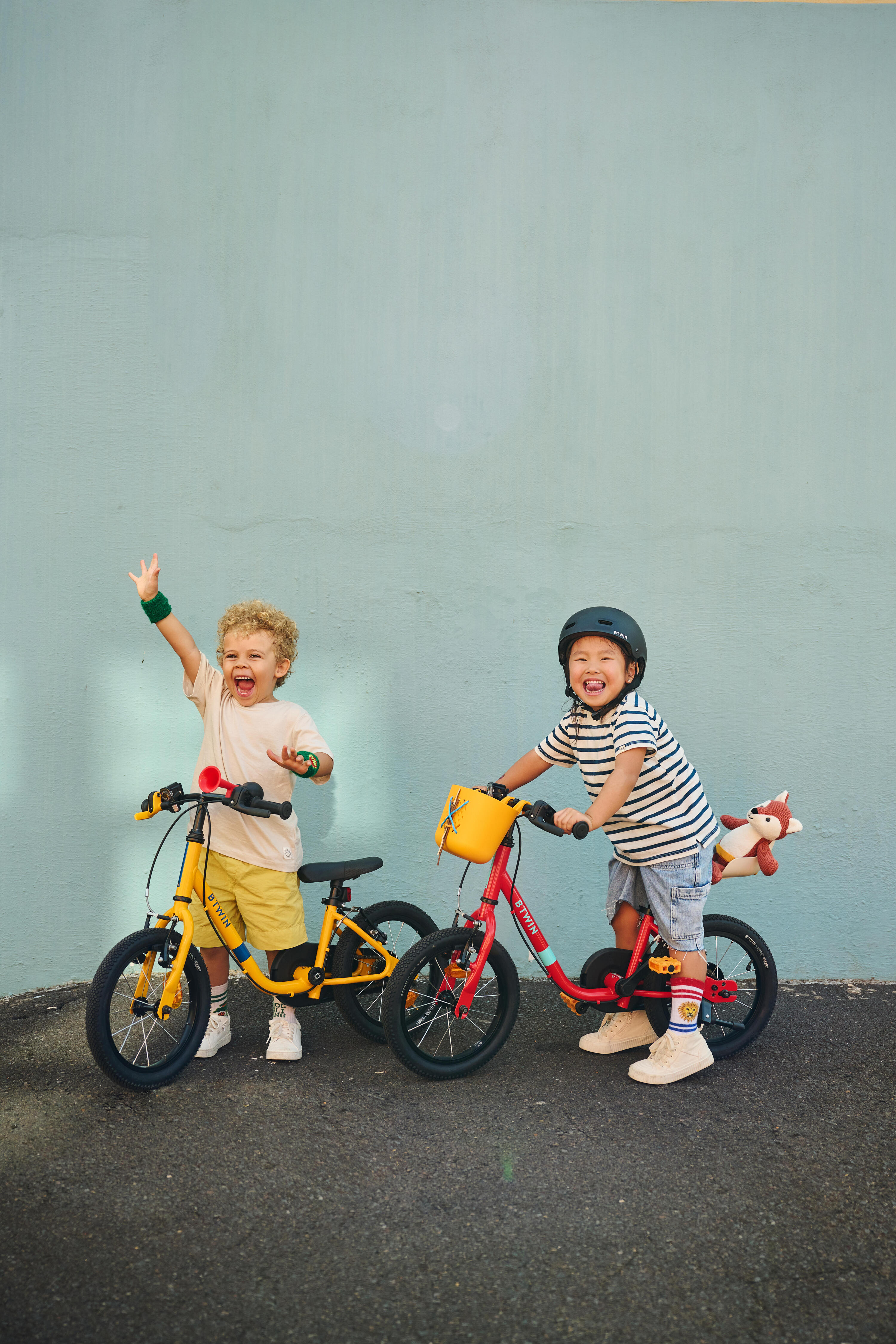 Kindervelo 2-in-1 Laufvelo 3 bis 5 Jahre 14 Zoll Discover 500 Gelb 19/24