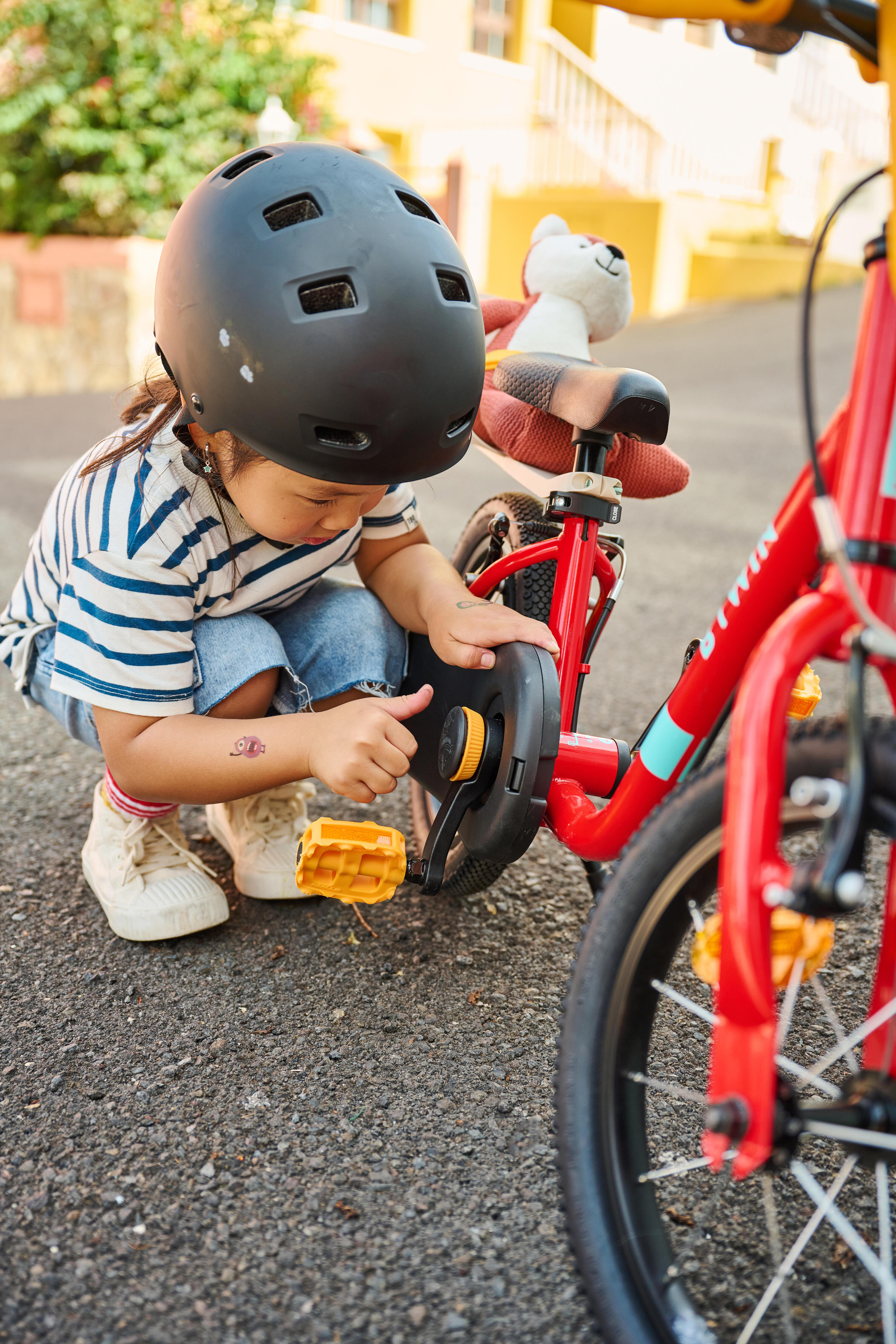2-in-1 kinderfiets/loopfiets DISCOVER 500 3-5 jaar 14 inch rood 18/21