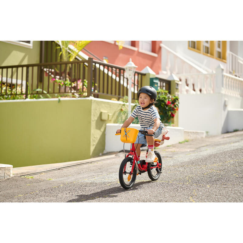 BICICLETA DE APRENDIZAGEM 2 EM 1 CRIANÇA 3-5 ANOS 14" DISCOVER 500 Vermelho