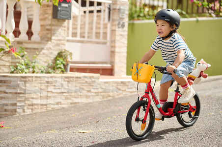 Kids' 14-Inch 3-5 Years 2-in-1 Balance Bike Discover 500 - Red