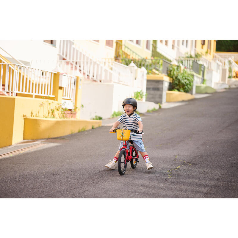 VELO ENFANT 2EN1 DRAISIENNE 3-5 ANS 14 pouces - DISCOVER 500 Rouge