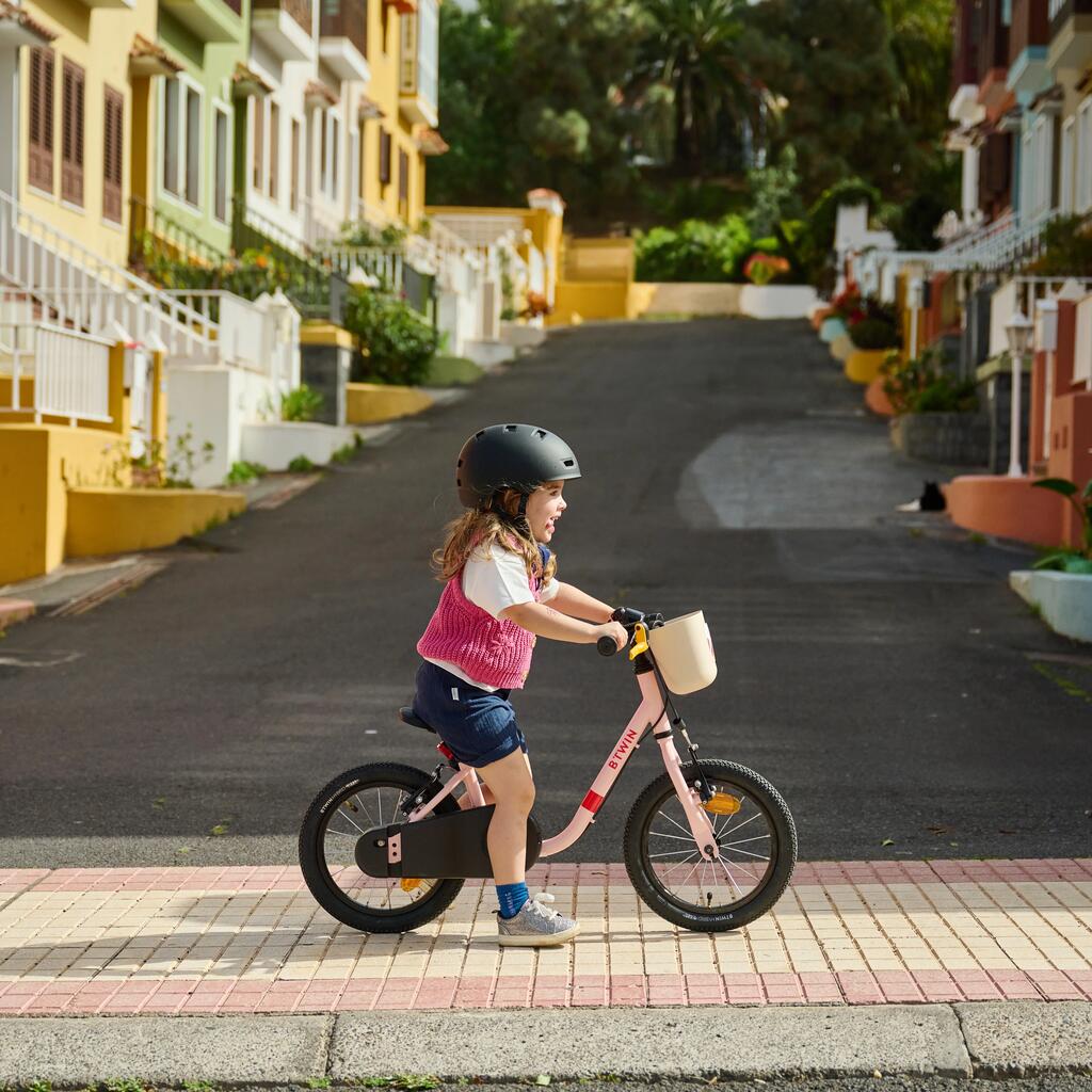 Kinderfahrrad 2-in-1 Laufrad 14 Zoll Discover 500 gelb