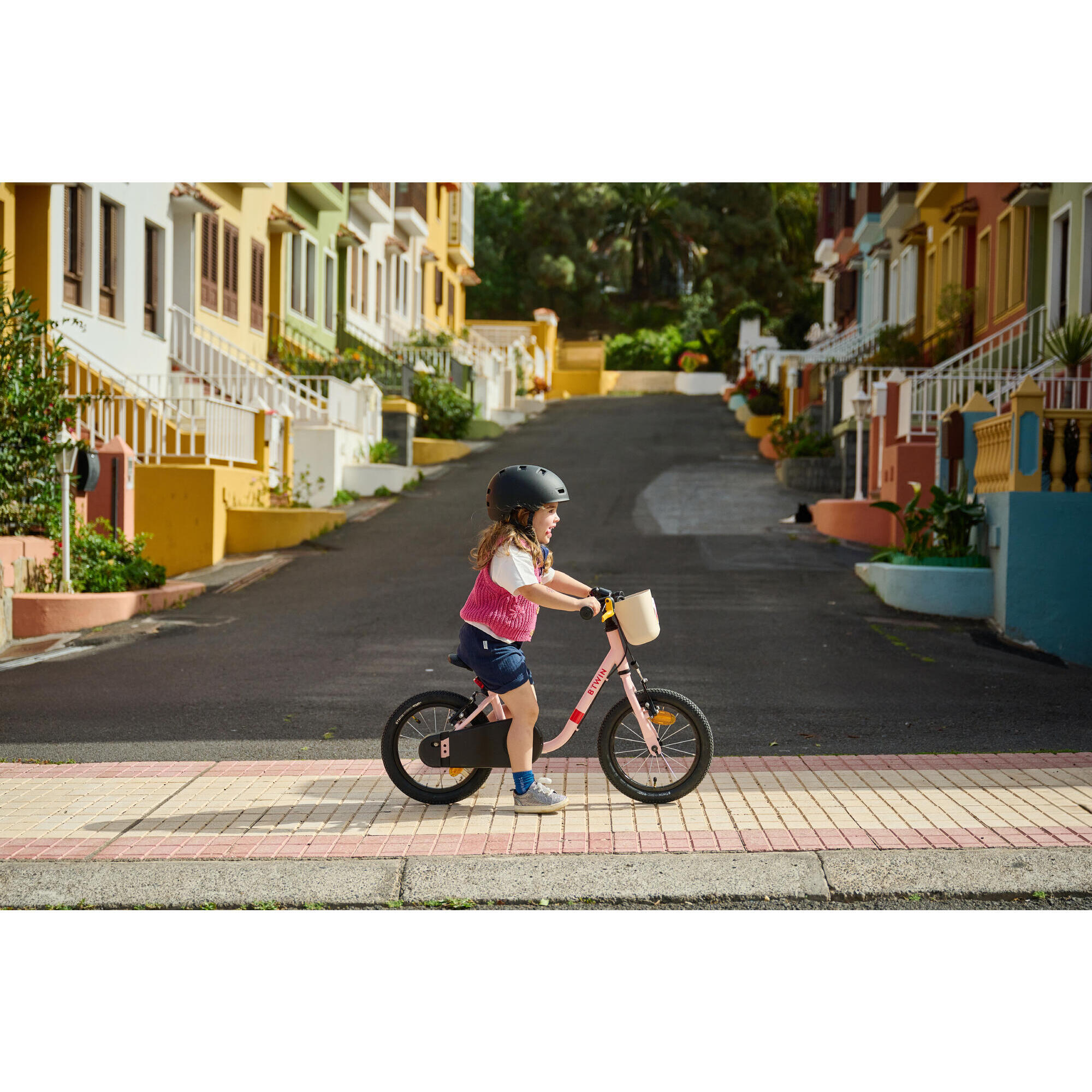 2IN1 CHILDREN'S BICYCLE 3-5 YEARS 14 inches - DISCOVER 500 Pink