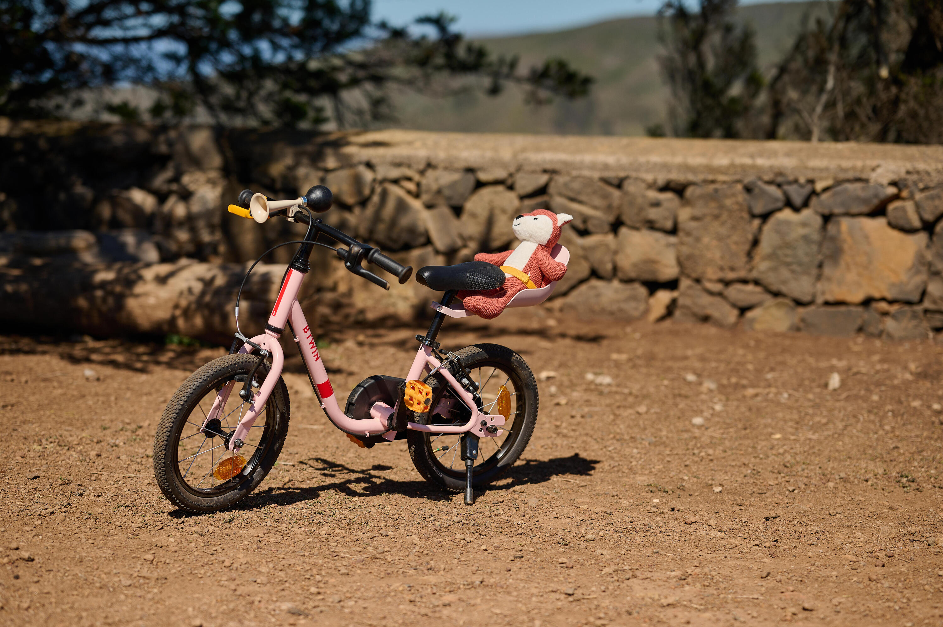 Kindervelo 2-in-1 Laufvelo 14 Zoll Discover 500 rosa 19/21
