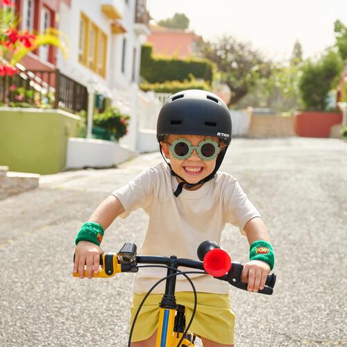 VELO ENFANT 2EN1 DRAISIENNE 3-5 ANS 14 pouces - DISCOVER 500  Jaune