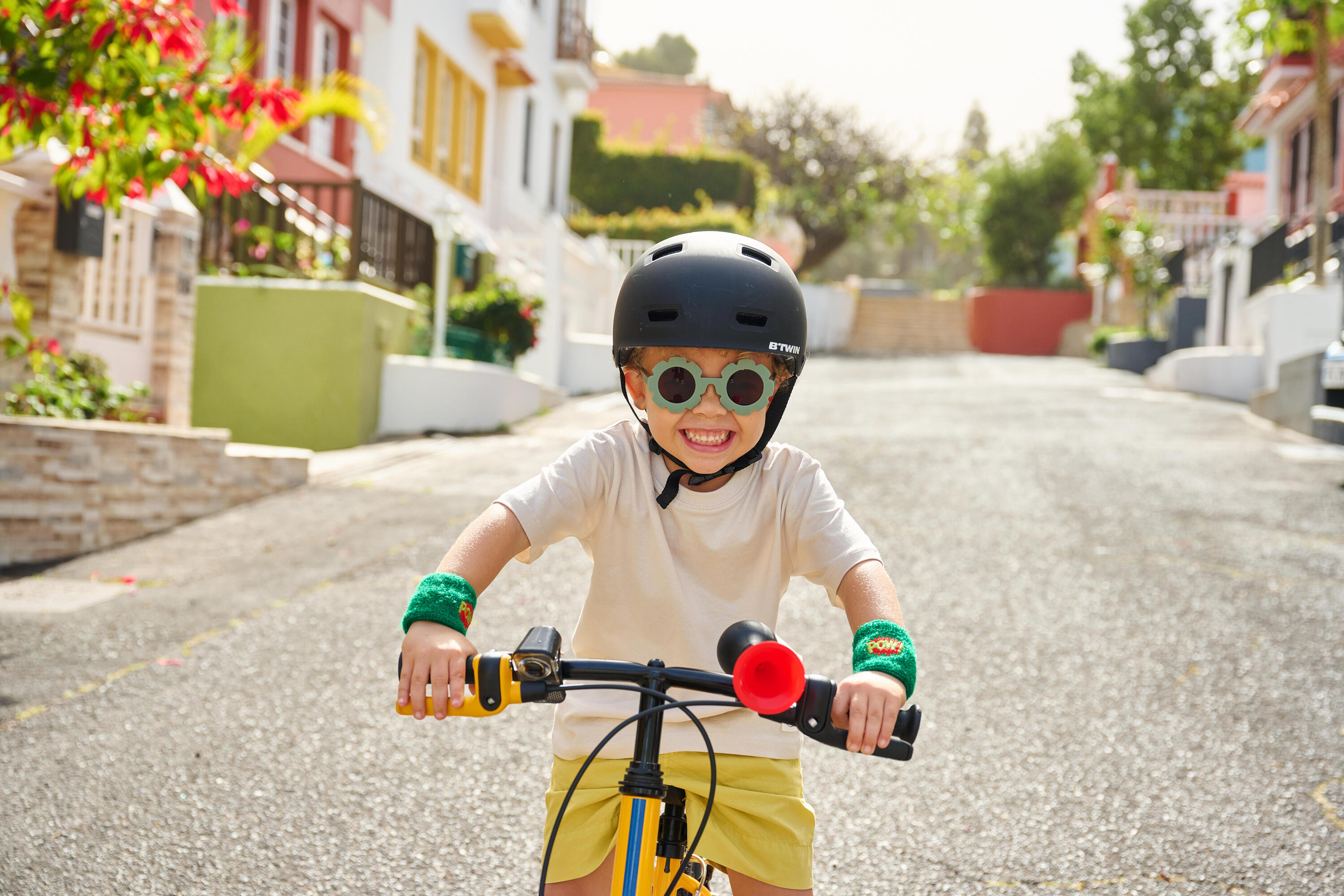 Kindervelo 2-in-1 Laufvelo 3 bis 5 Jahre 14 Zoll Discover 500 Gelb 18/24