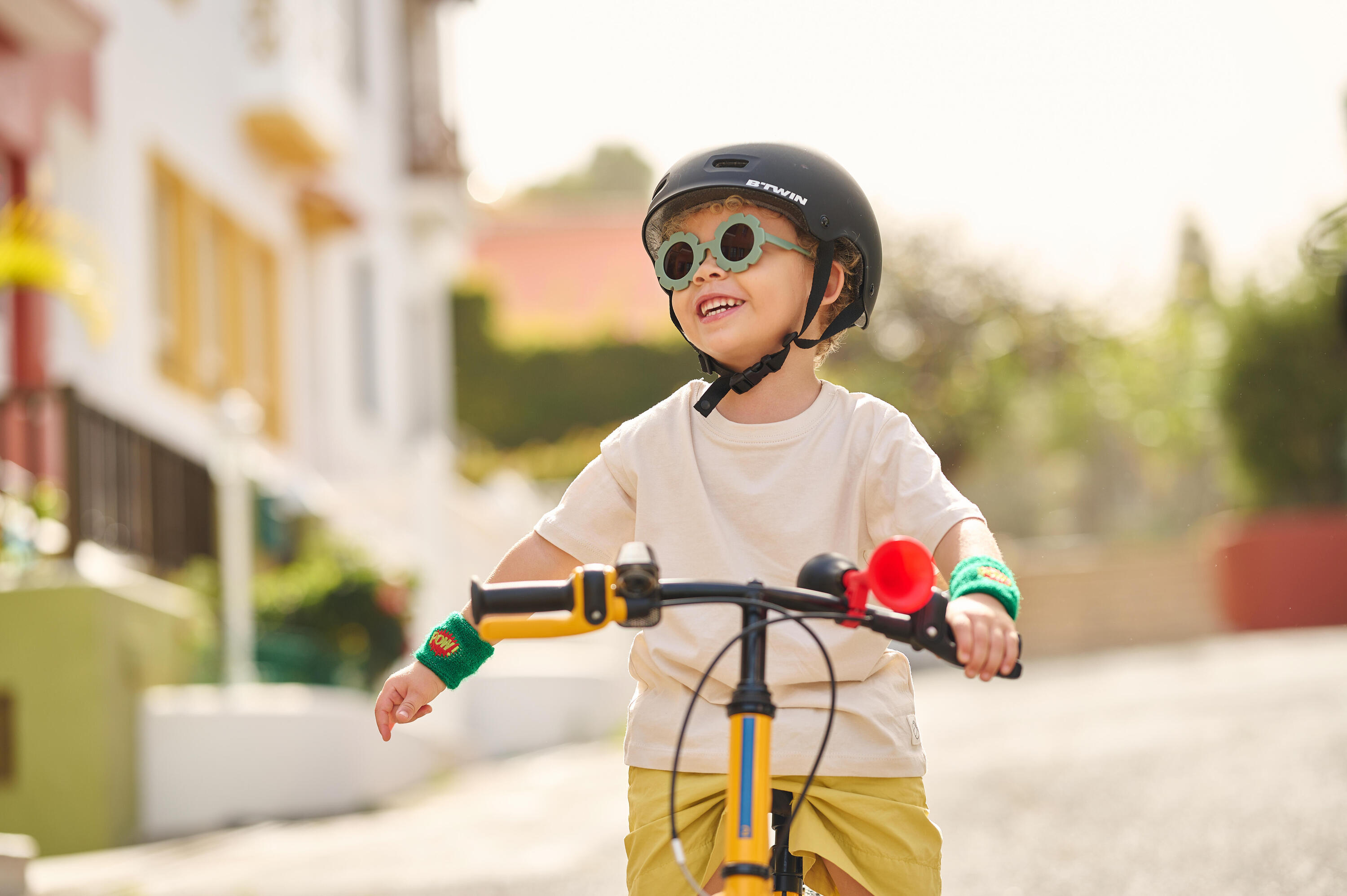 Kindervelo 2-in-1 Laufvelo 3 bis 5 Jahre 14 Zoll Discover 500 Gelb 21/24