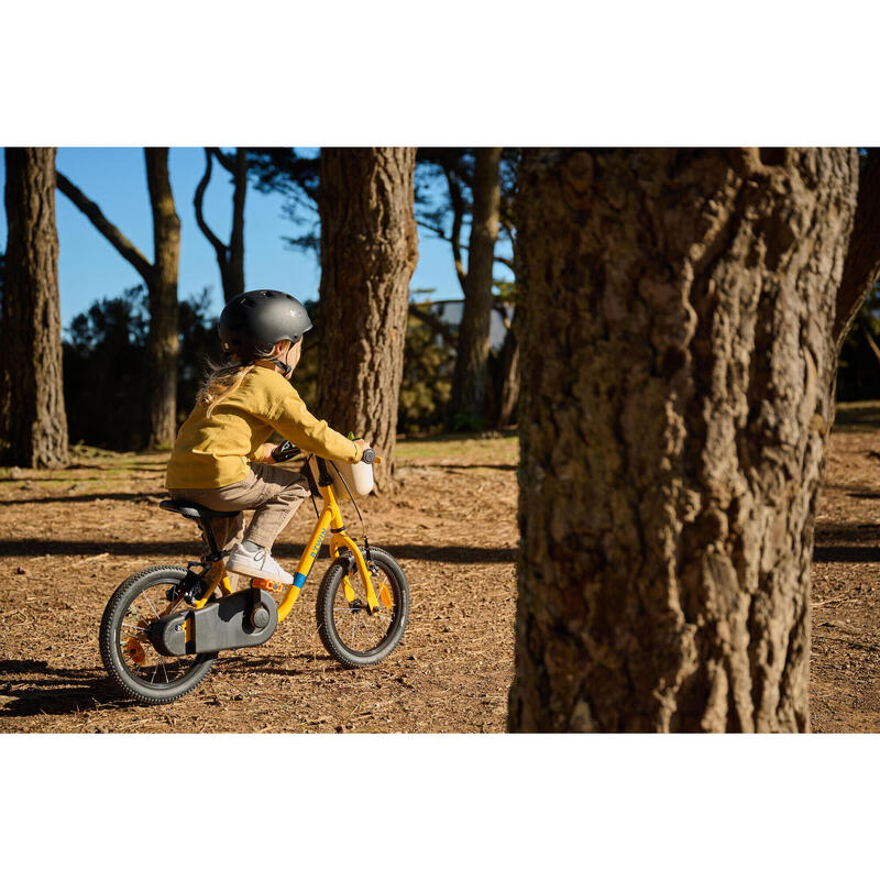 VELO ENFANT 2EN1 DRAISIENNE 3-5 ANS 14 pouces - DISCOVER 500 Jaune