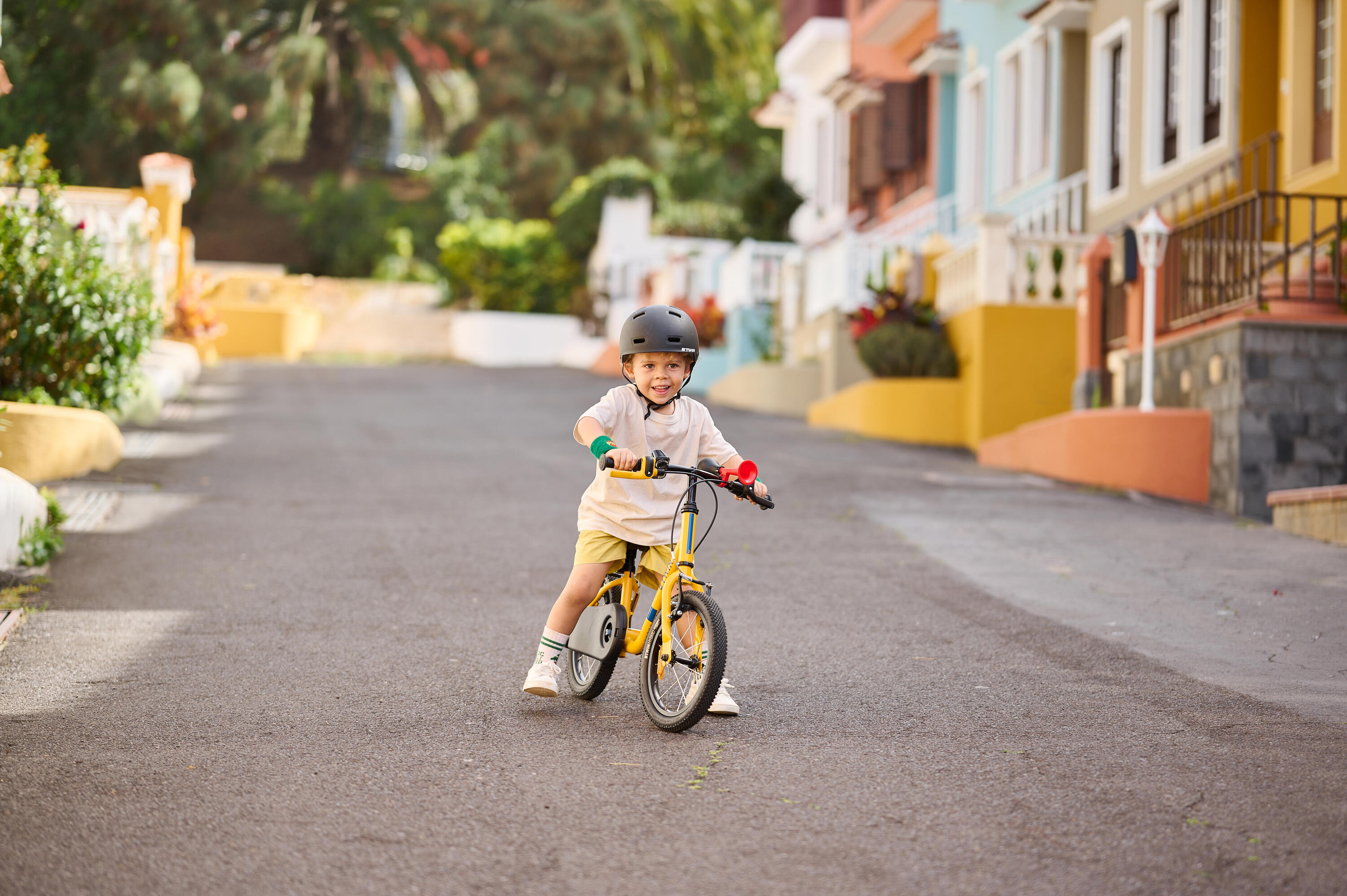 Kindervelo 2-in-1 Laufvelo 3 bis 5 Jahre 14 Zoll Discover 500 Gelb 14/24