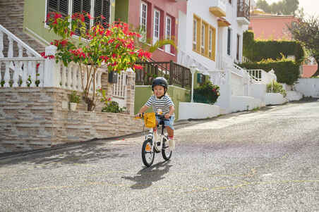 Vaikiškas dviratis „100“, 14 col., 3–5 m., baltas