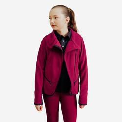 Polaire équitation Enfant - 100 violet cerise