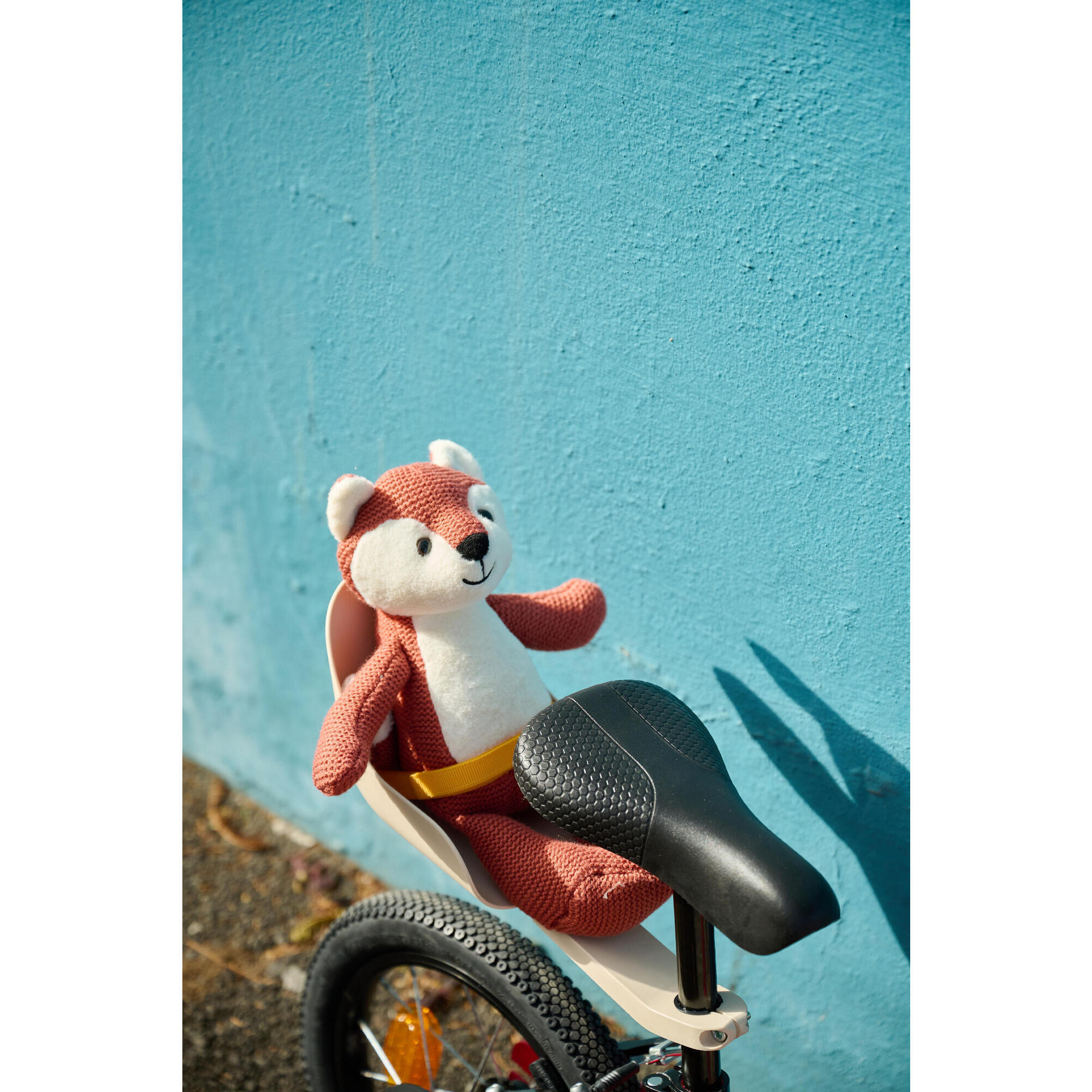 PINK CUDDLY TOY HOLDER FOR CHILD'S BIKE