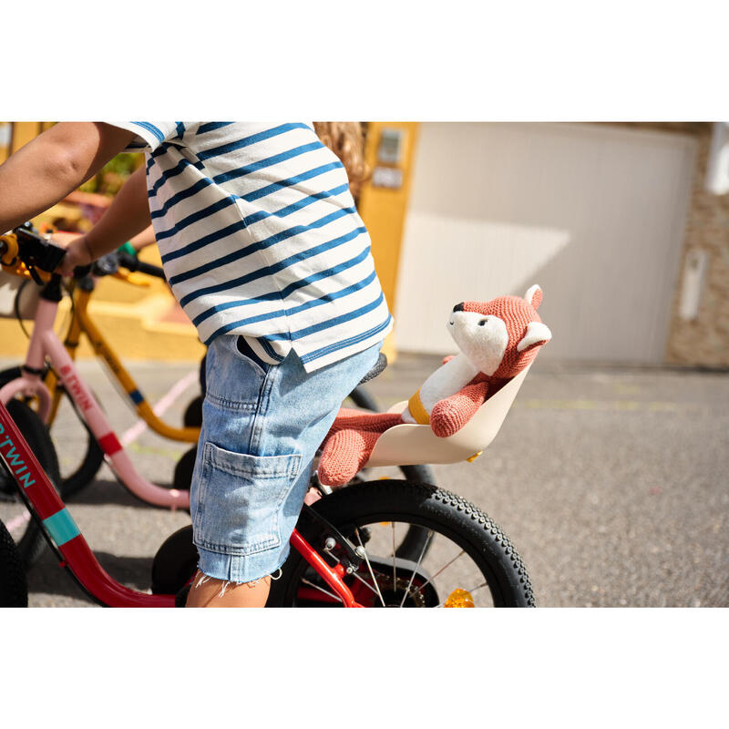 PORTE DOUDOU BEIGE POUR VÉLO ENFANT