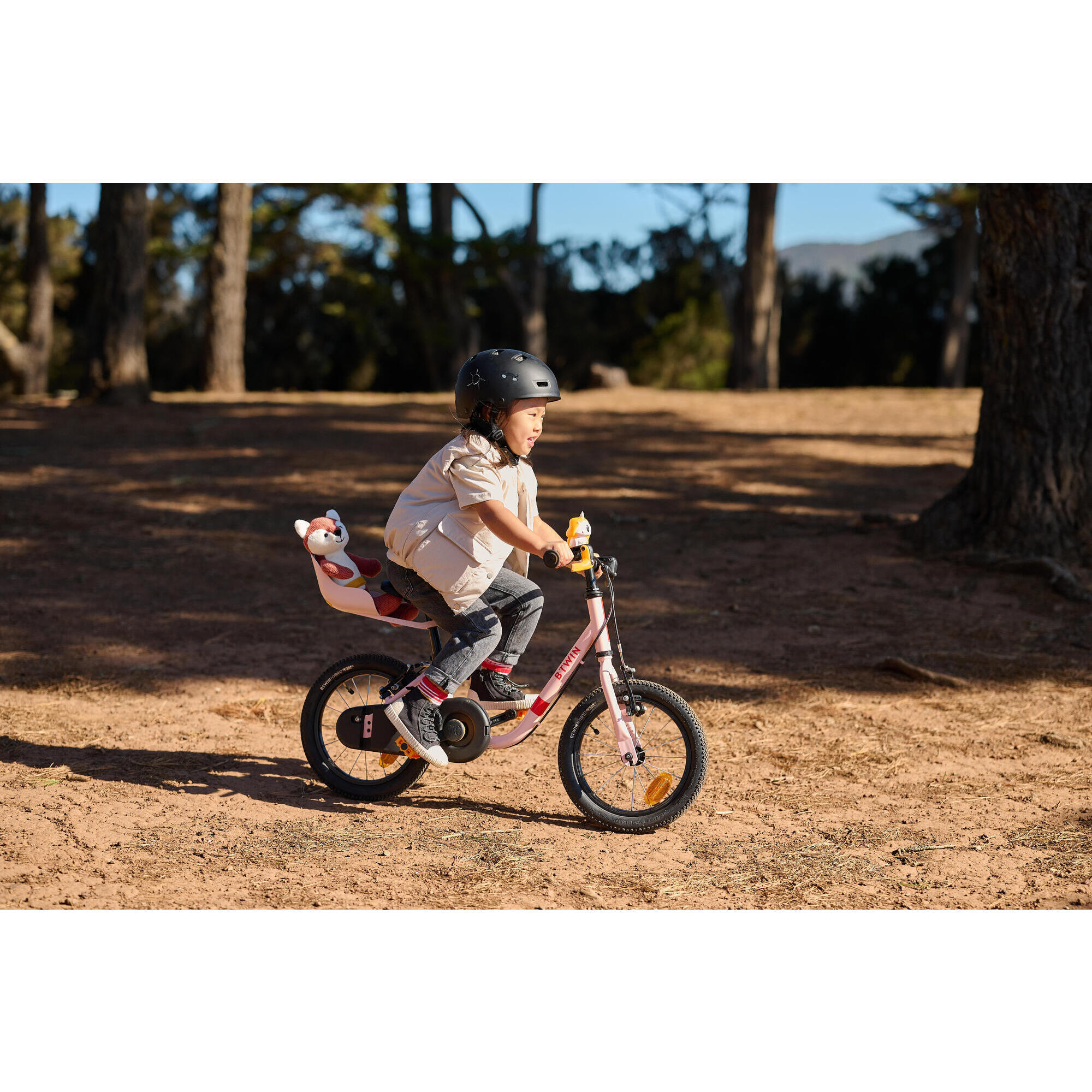 PORTE DOUDOU BEIGE POUR VELO ENFANT BTWIN Decathlon