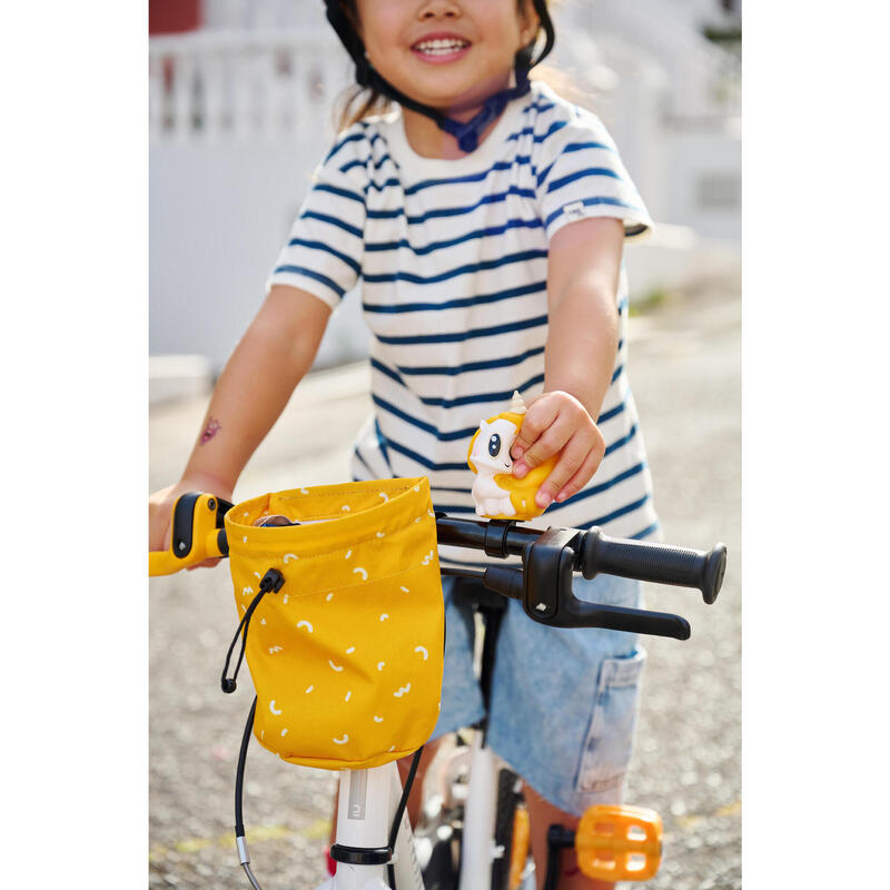 Fahrradhupe Kinder Einhorn gelb