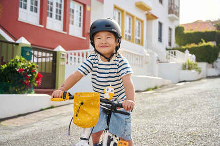 Vaikiško dviračio signalas, geltonas vienaragis