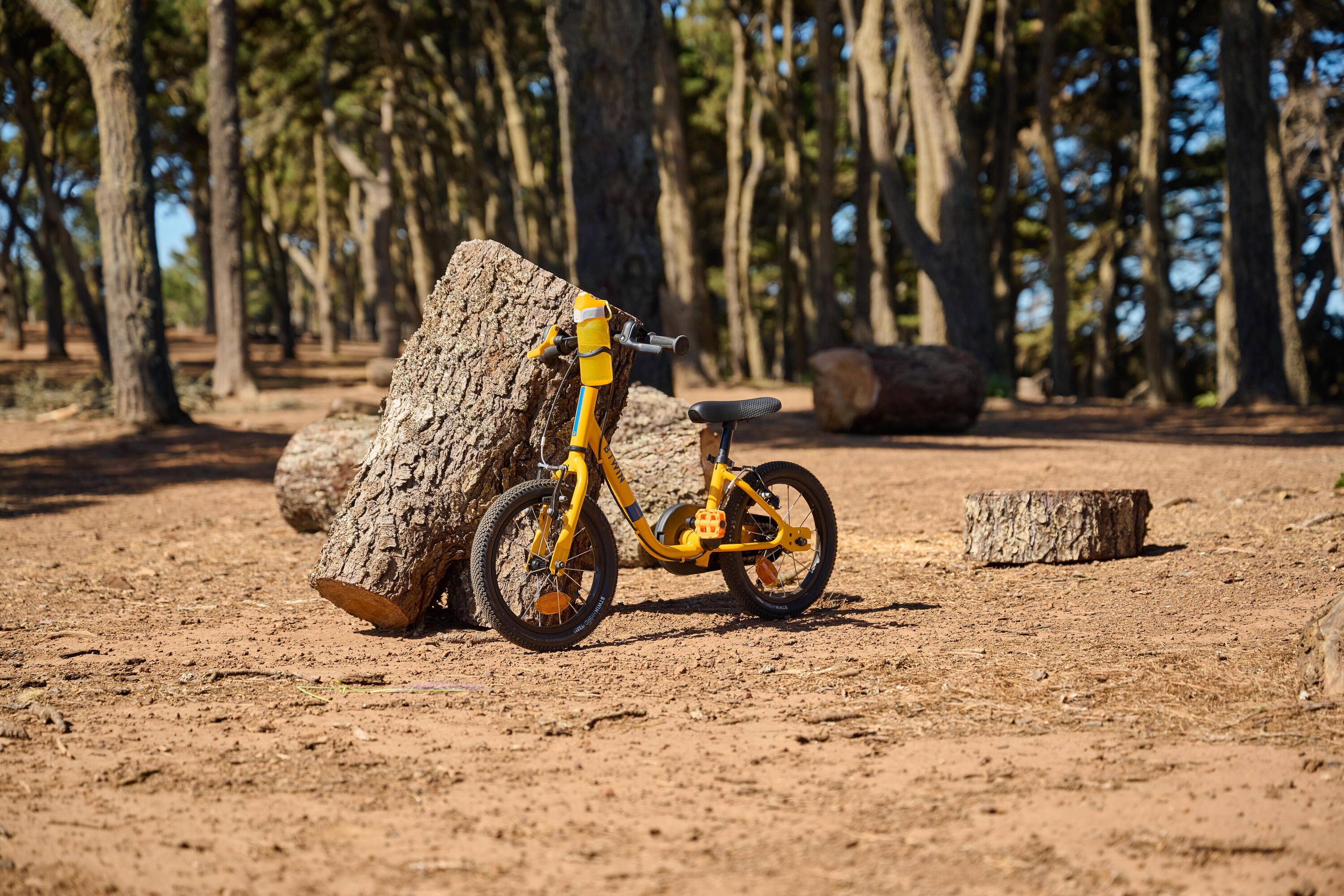 Botella para bicicleta con popote amarilla de 350 ml para niños de 3 a 6 años 6/7