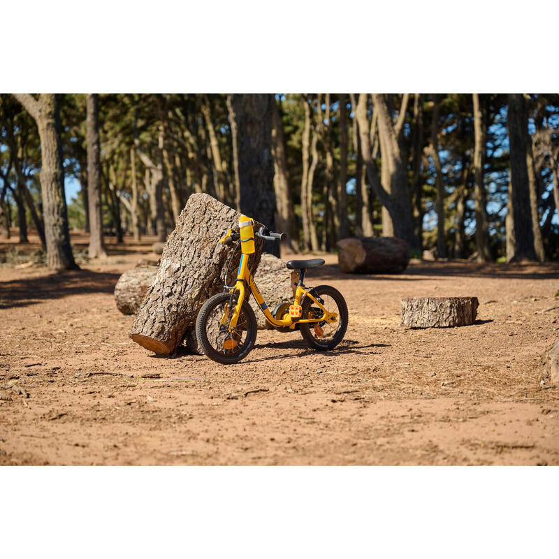 BIDON BICICLETA DE CRIANÇA 3-6 ANOS 350 ML COM PALHINHA AMARELO