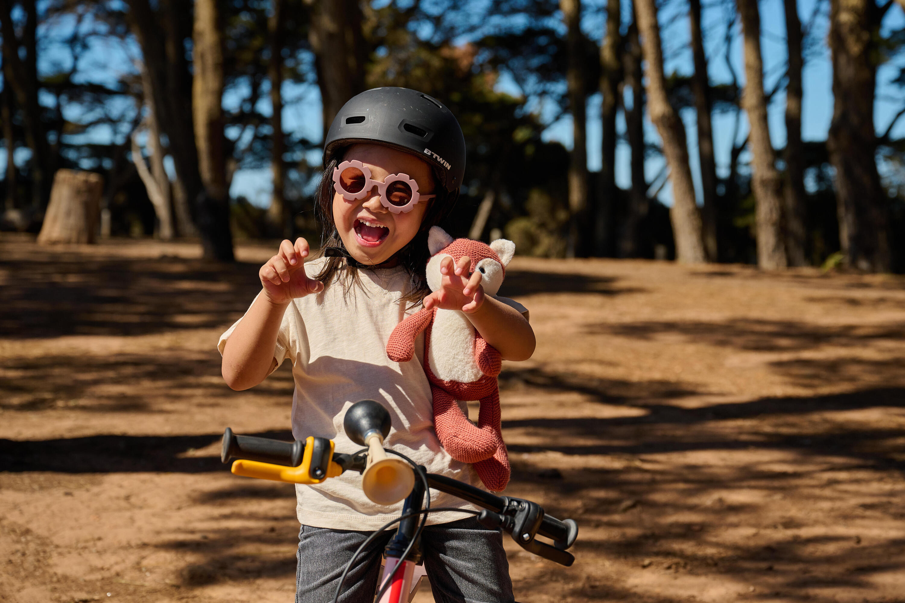 Timbre para bicicleta beige para niños 4/5