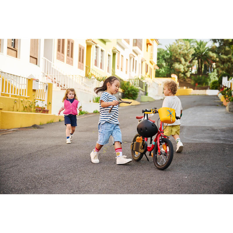 CESTO PARA BICICLETA DE CRIANÇA AMARELO