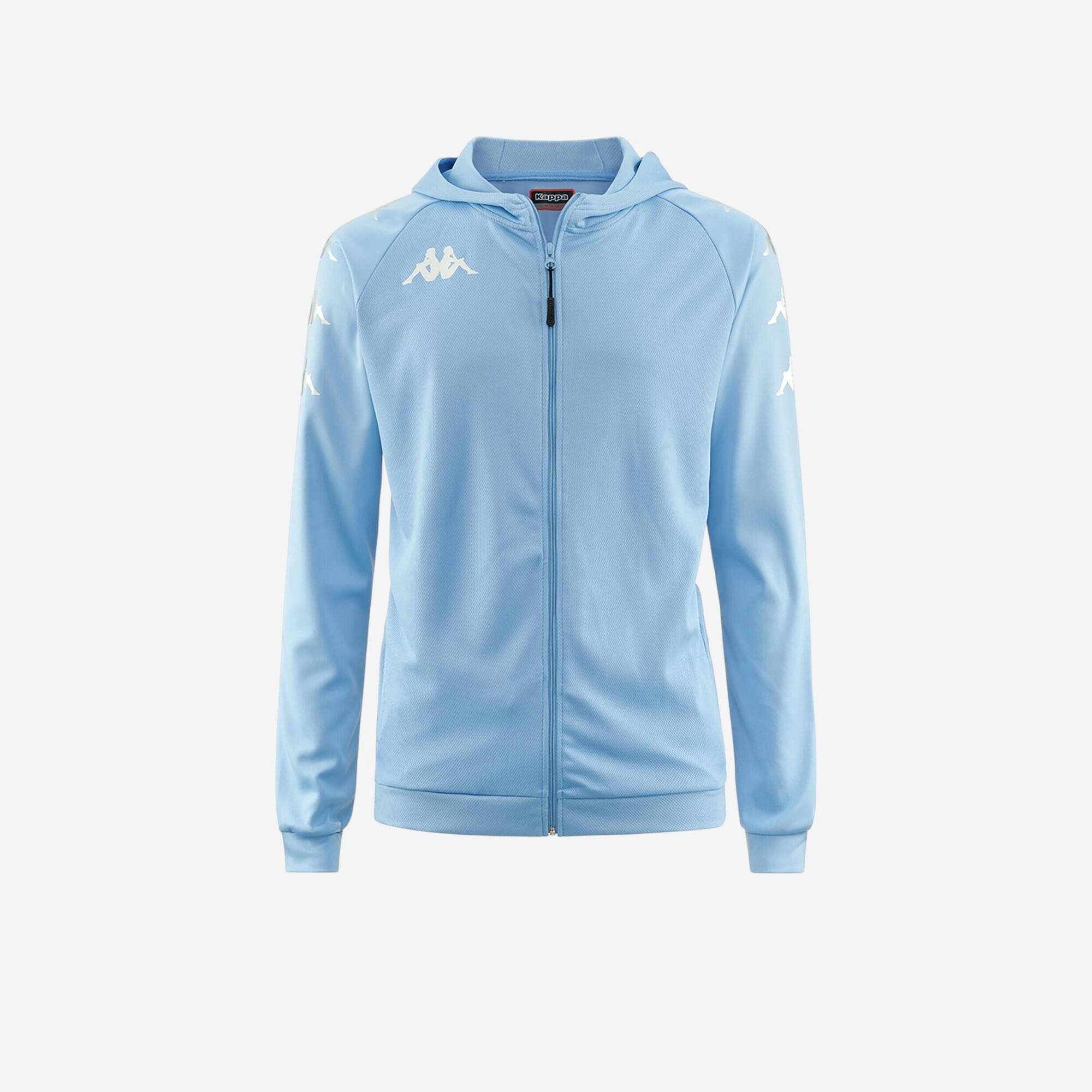 Kappa - Veste A Capuche Kappa Tortona Enfant Bleu Ciel - Veste - Football / Futsal / Sepak - - 6 À 8 Ans - Decathlon