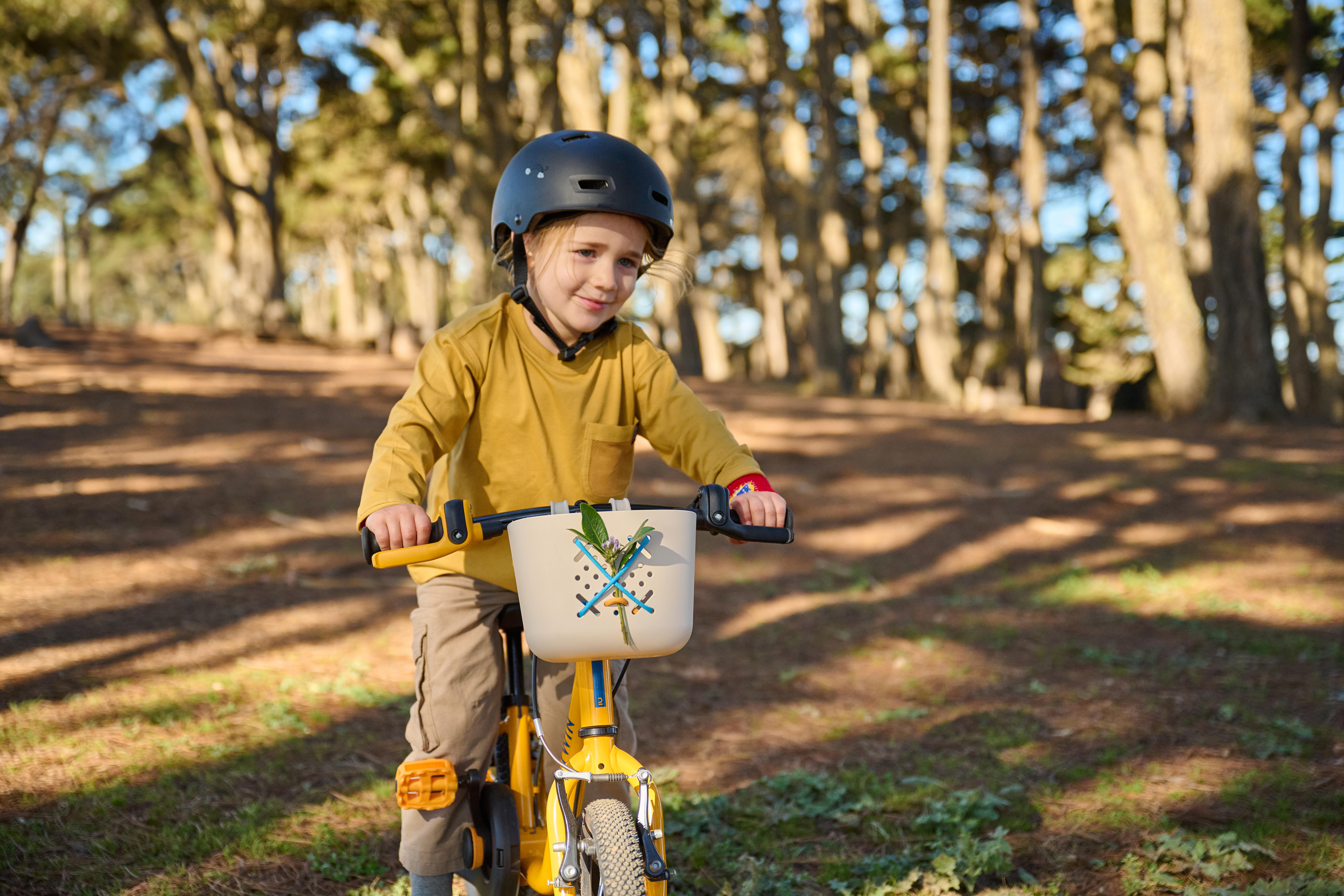 Kids’ Bike Pannier - Beige - BTWIN