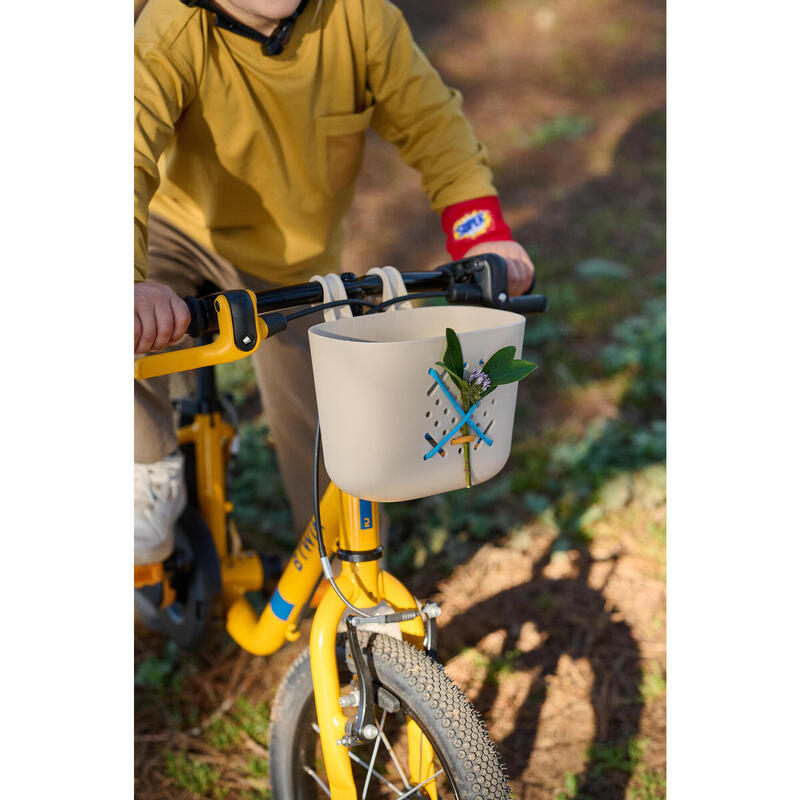 Cestino bici bambino beige