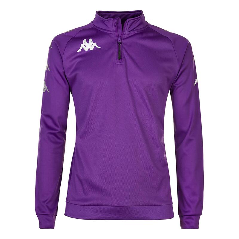 SWEATSHIRT 1/4 ZIP KAPPA TRIESTE ENFANT VIOLET