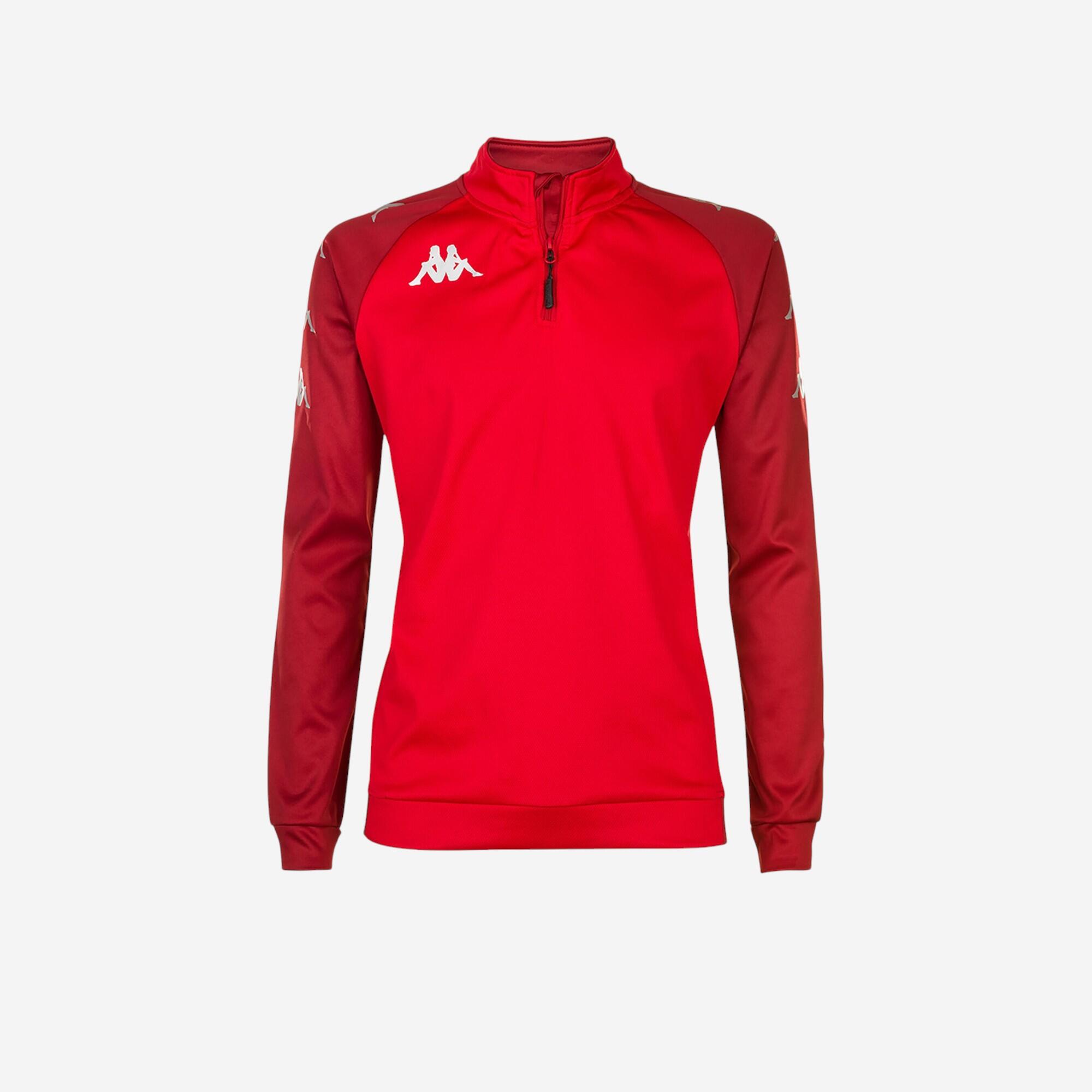 Kappa - Sweatshirt 1/4 Zip Kappa Trieste Enfant Rouge - Sweat-shirt - Football / Futsal / Sepak - - 8 À 10 Ans - Decathlon