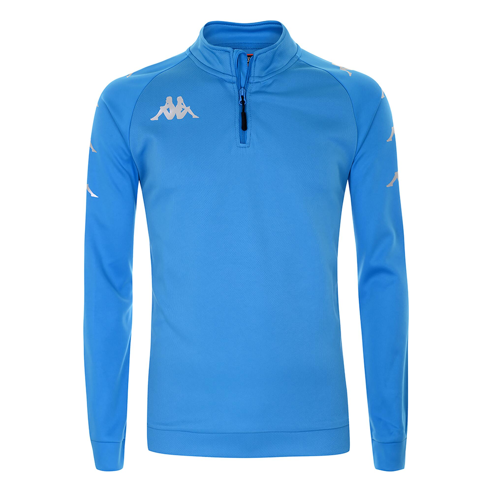 Kappa - Sweatshirt 1/4 Zip Kappa Trieste Enfant Bleu Azur - Sweat-shirt - Football / Futsal / Sepak - - 8 À 10 Ans - Decathlon