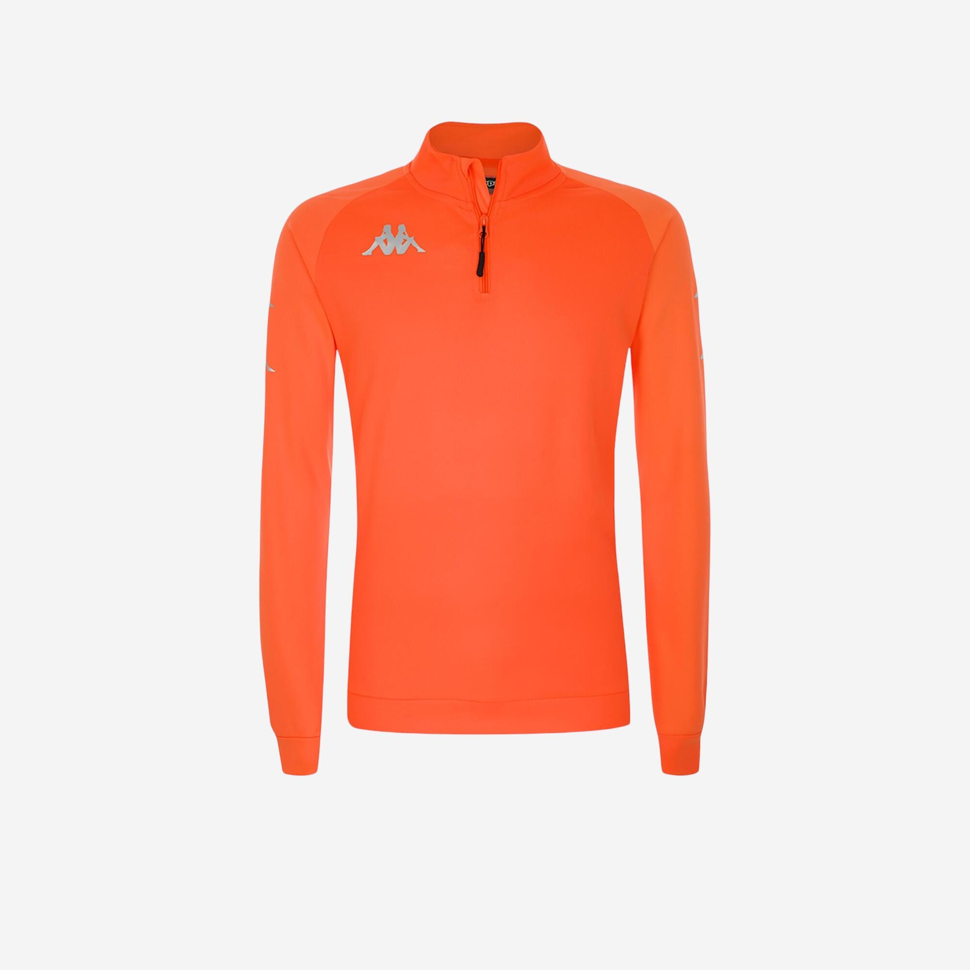 Kappa - Sweatshirt 1/4 Zip Kappa Trieste Enfant Orange - Sweat-shirt - Football / Futsal / Sepak - - 10 À 12 Ans - Decathlon
