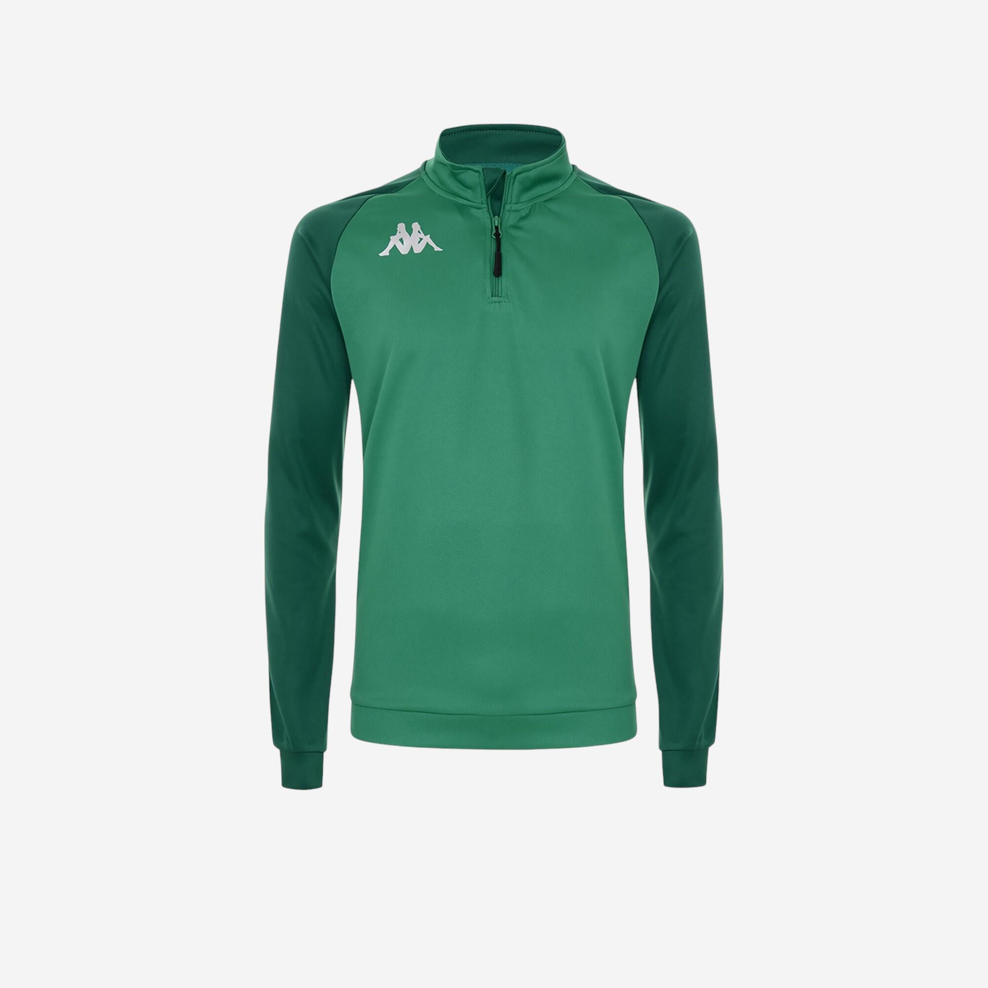 Kappa - Sweatshirt 1/4 Zip Kappa Trieste Enfant Vert - Sweat-shirt - Football / Futsal / Sepak - - 4 À 6 Ans - Decathlon