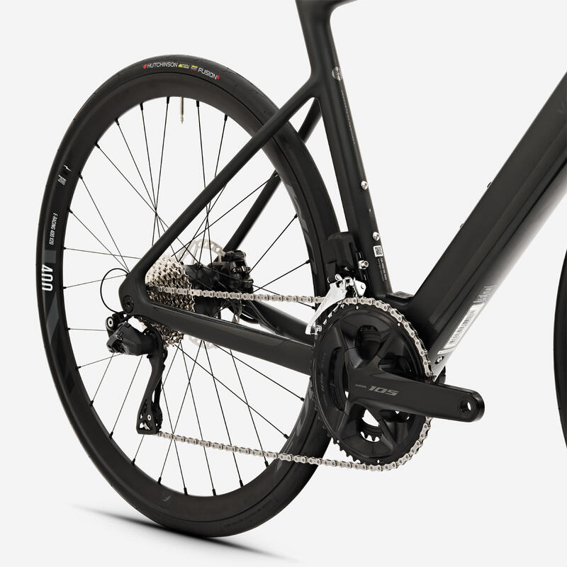 Silniční elektrokolo s karbonovým rámem E-EDR CF Mahle X20 Shimano 105 Di2 2×12