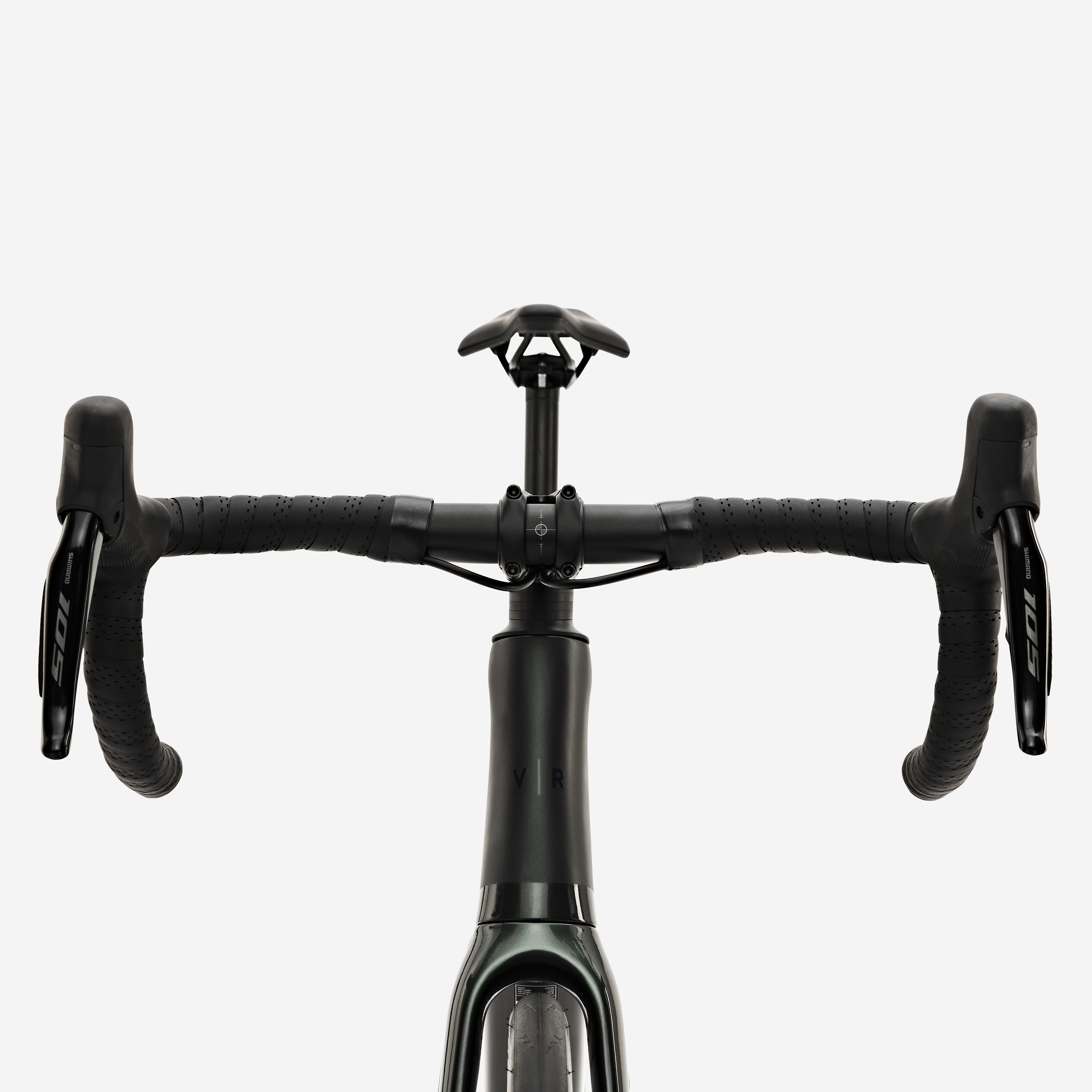 VAN RYSEL Cestný elektrobicykel E-EDR CF 105 Di2 2x12 zelený M · záber 10