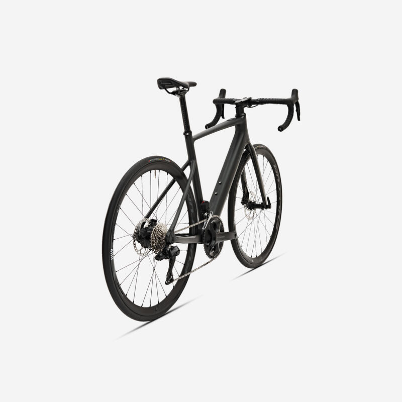 Vélo route carbone électrique - E-EDR CF Mahle X20 Shimano 105 Di2 vert