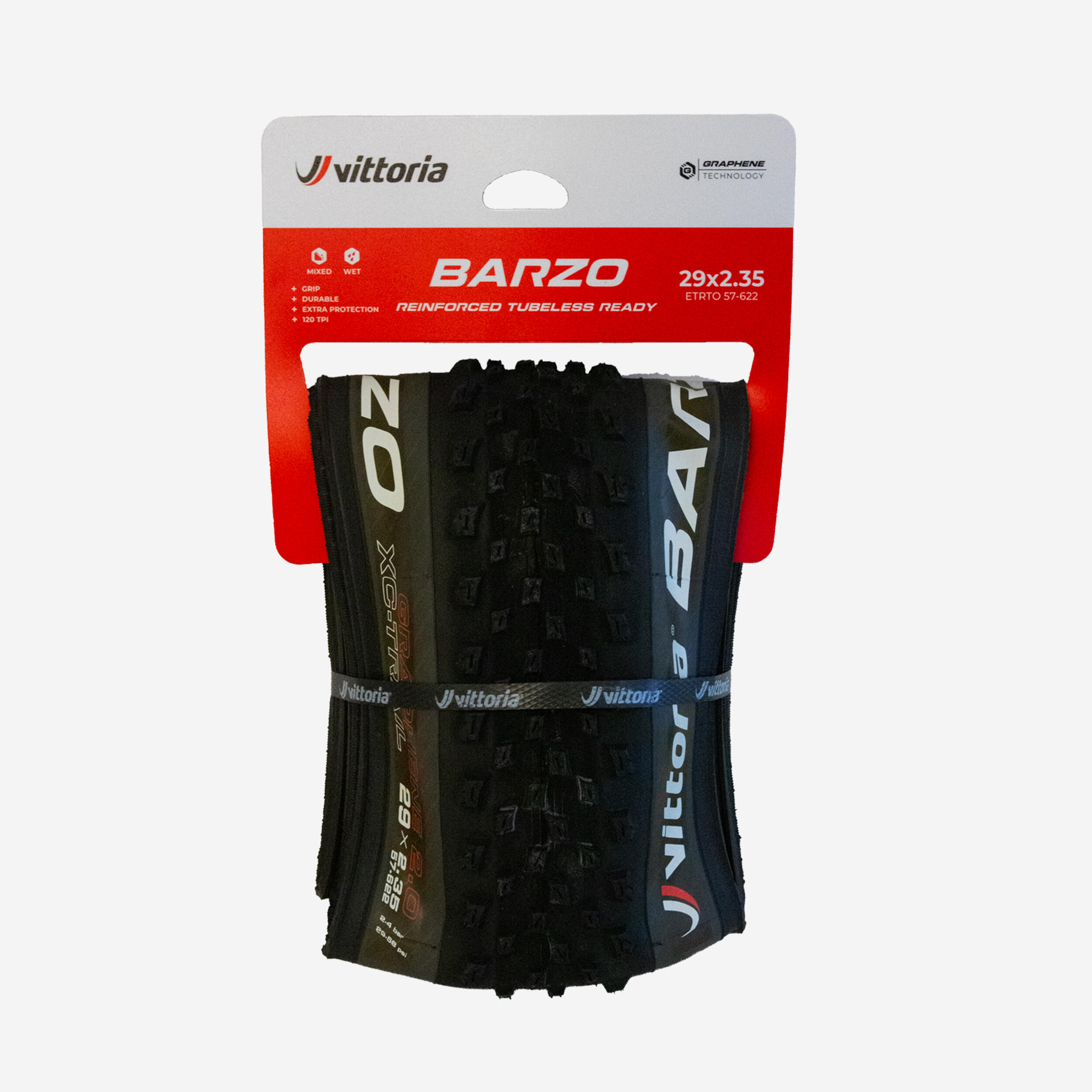 29 x 2.35 Mountain Bike Tyre Barzo 4C - Grey 3/4