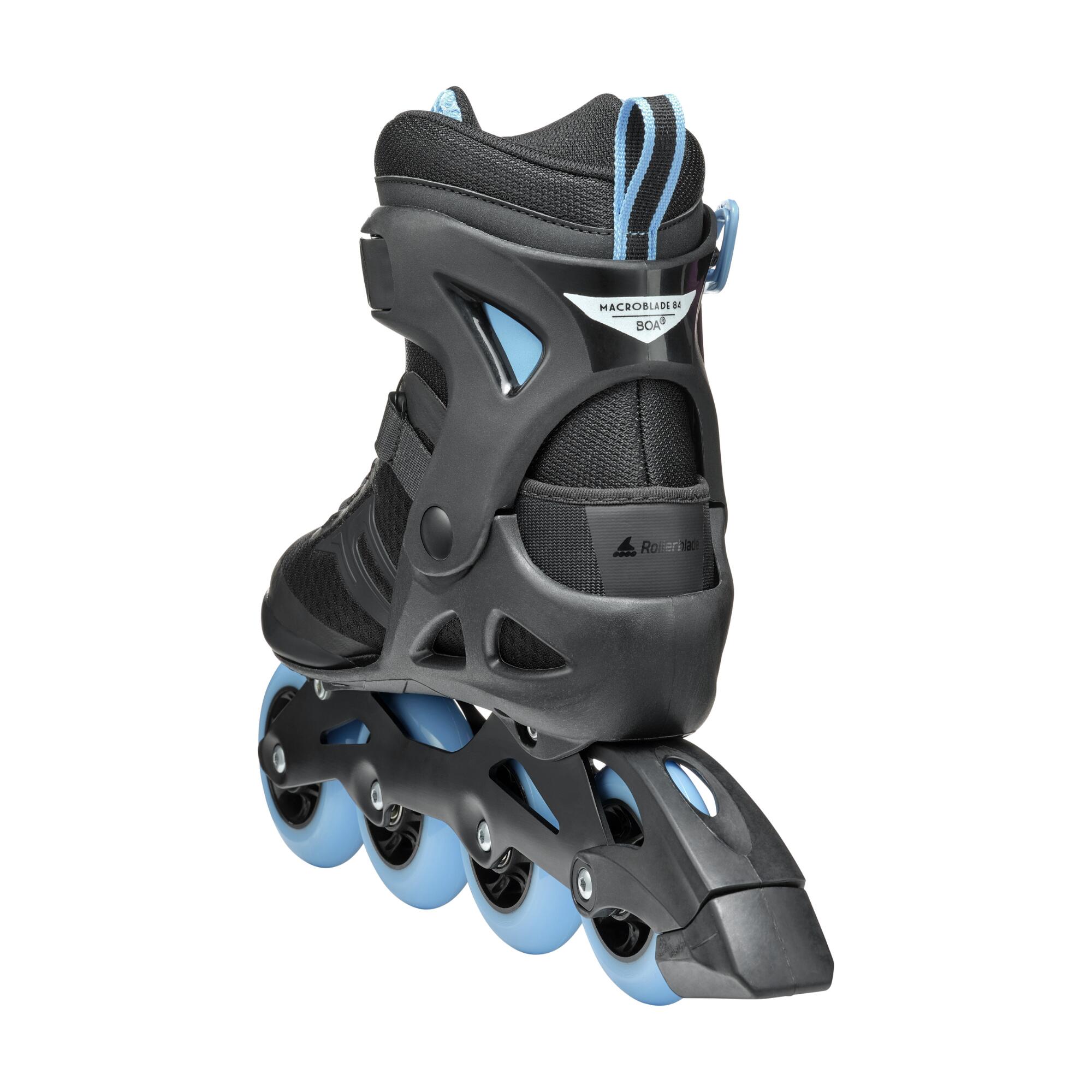 Rollerblade Pattini a rotelle InLine Donna - Macroblade Boa 84 Nero / Azzurro