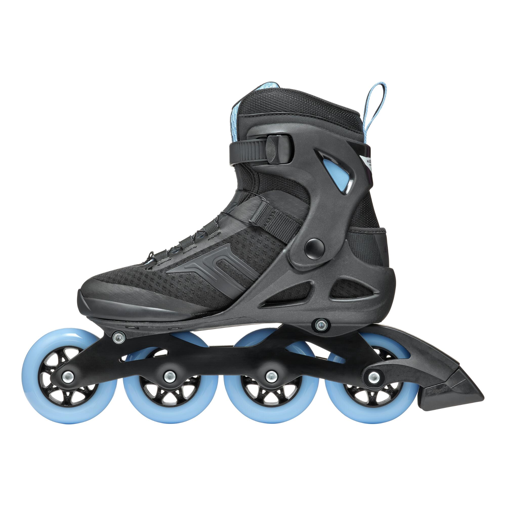 Rollerblade Pattini a rotelle InLine Donna - Macroblade Boa 84 Nero / Azzurro