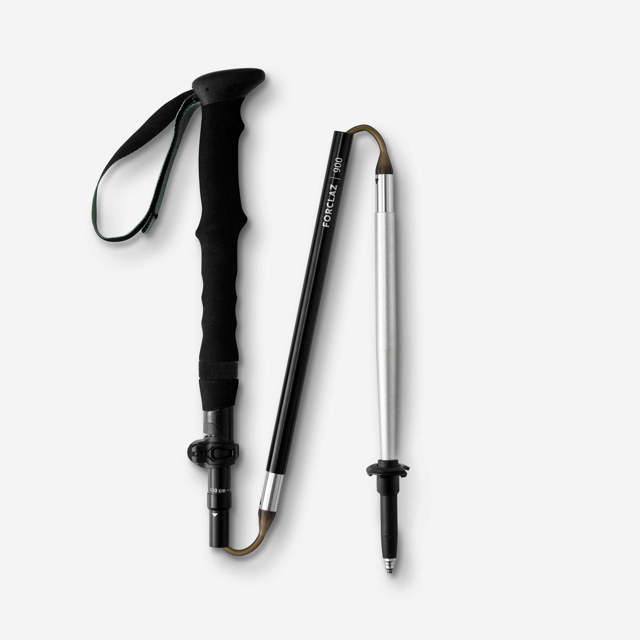 Ultra-Compact Mountain Trekking Pole MT900 - Black (Single)