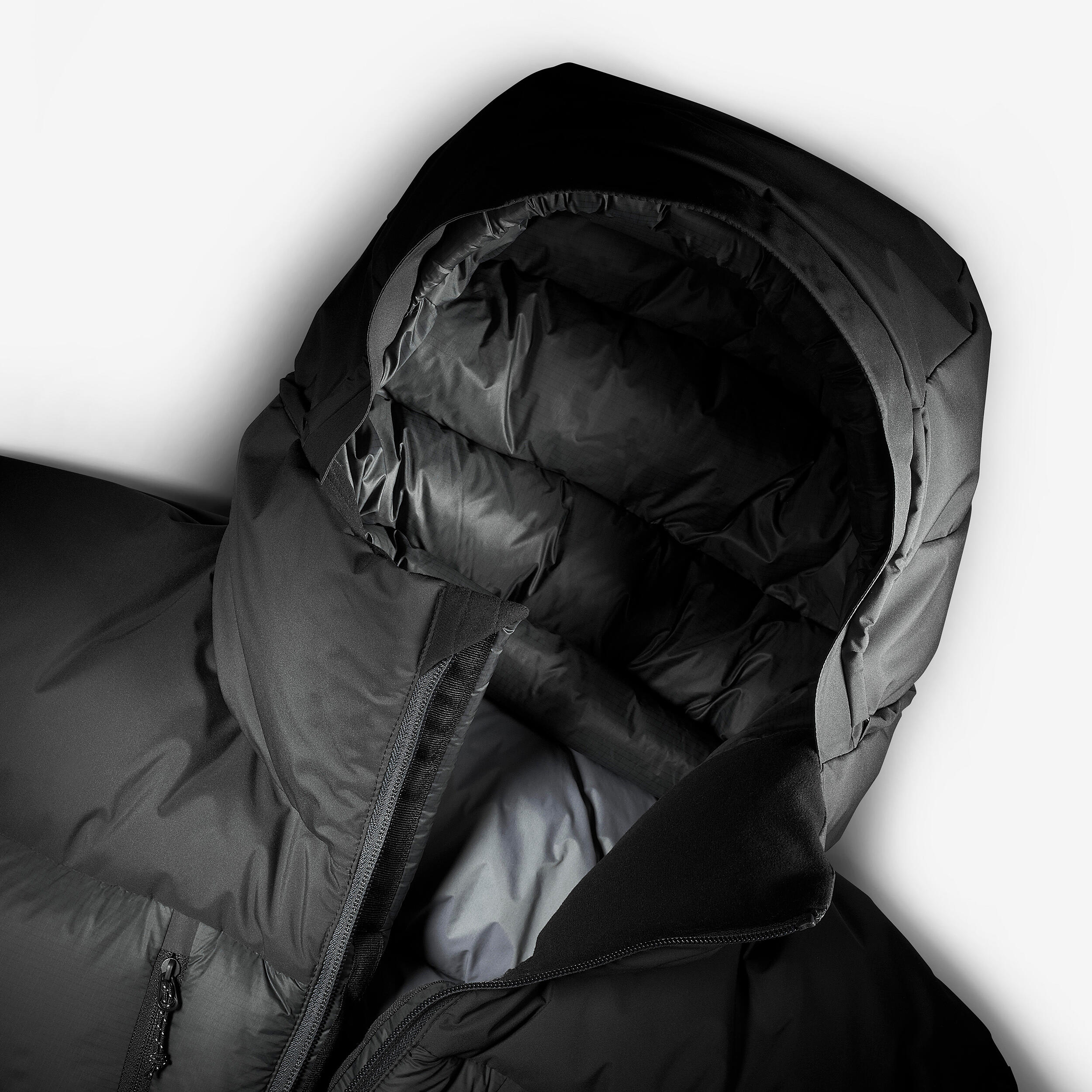 Warm down jacket with hood-MT900-Black -20° C-Women's