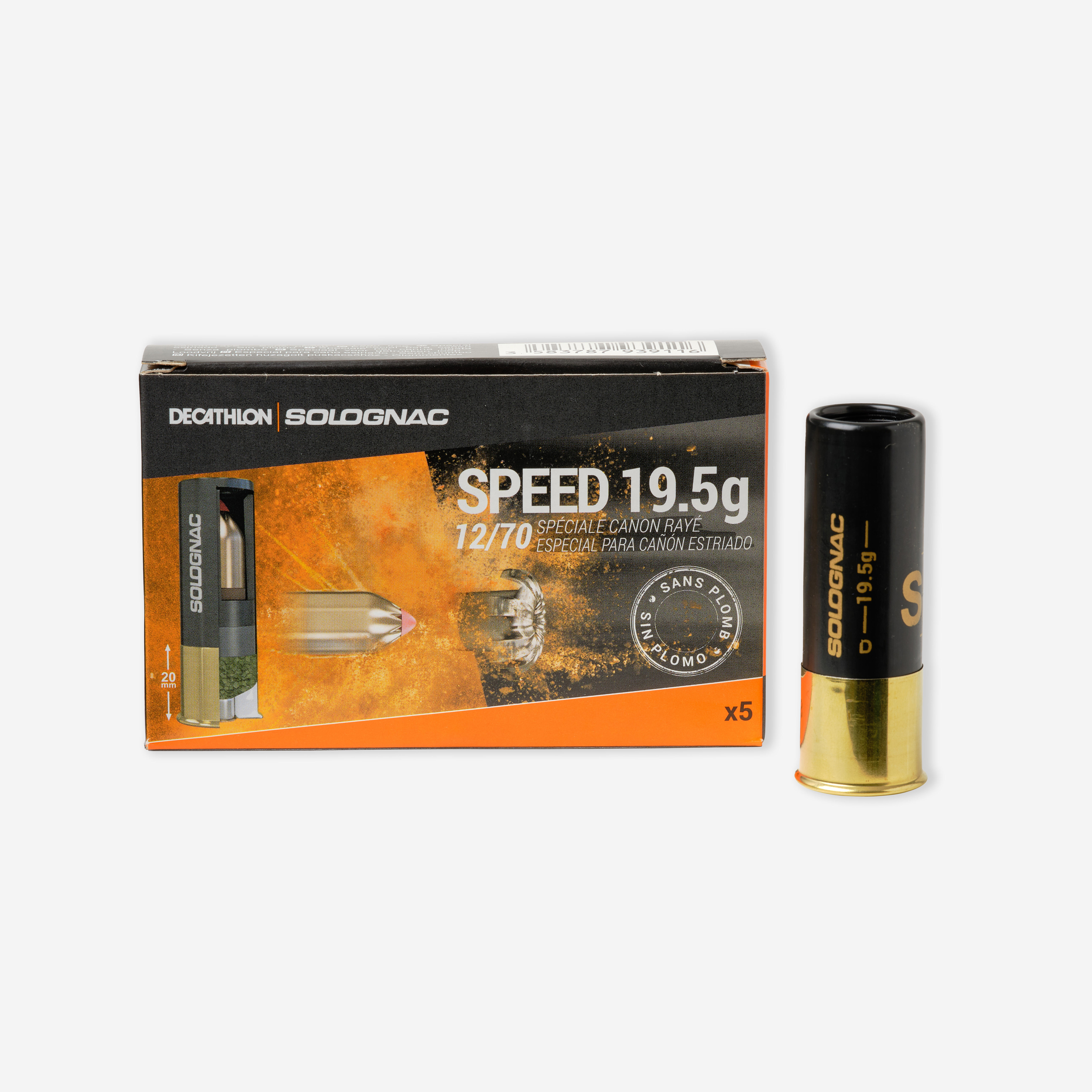 Balle speed 19,5G sans plomb calibre 12/70 x5