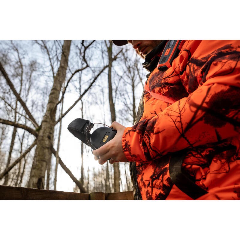 Veste chasse imperméable chaude silencieuse treemetic fluo poste 100