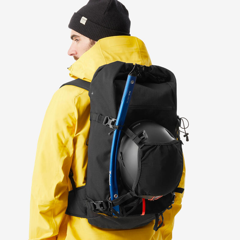 Rucsac schi / snowboard freeride Roll top, Robust Freeride 30L Negru