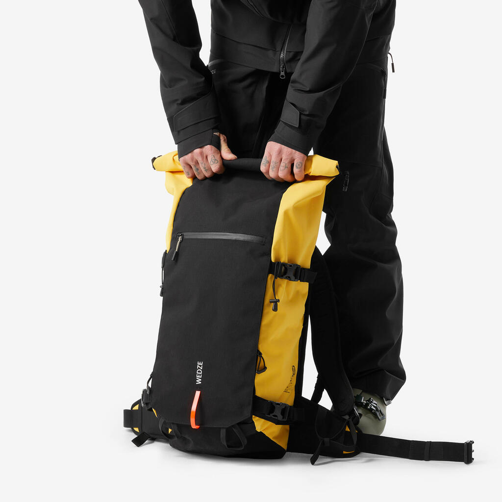 Crni ranac za skijanje i snoubording (30 l)