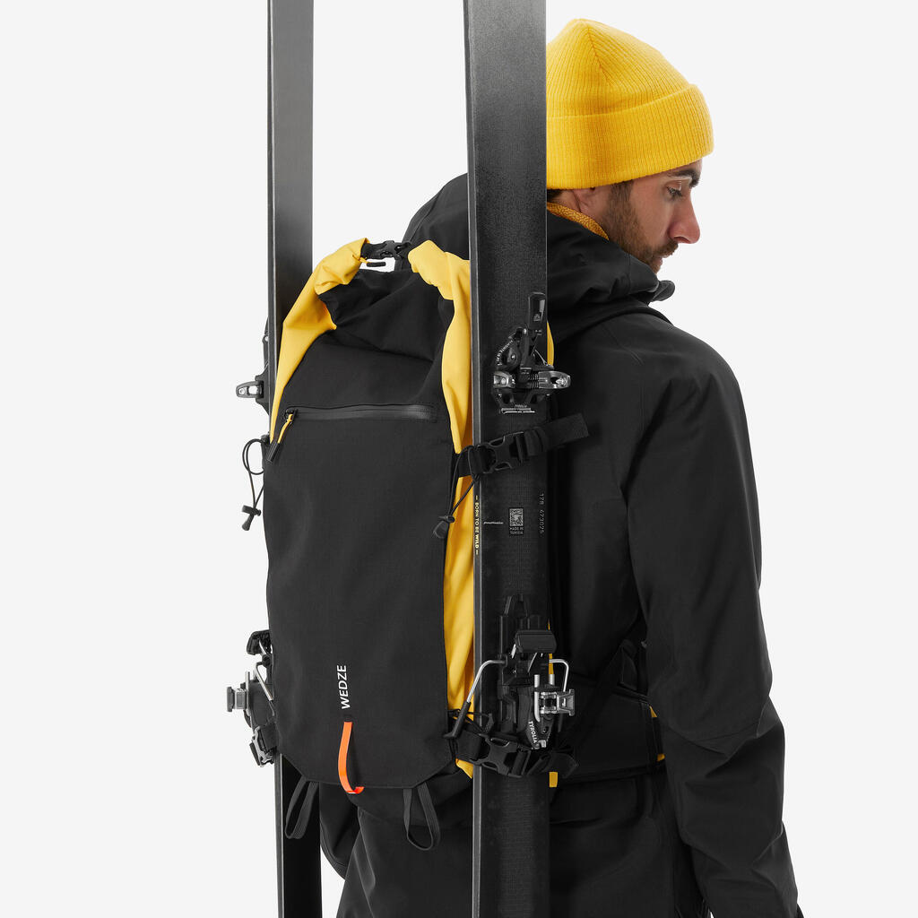 Crni ranac za skijanje i snoubording (30 l)