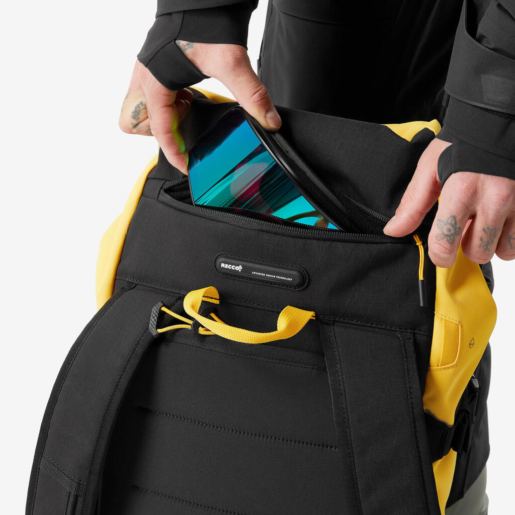 Crni ranac za skijanje i snoubording (30 l)