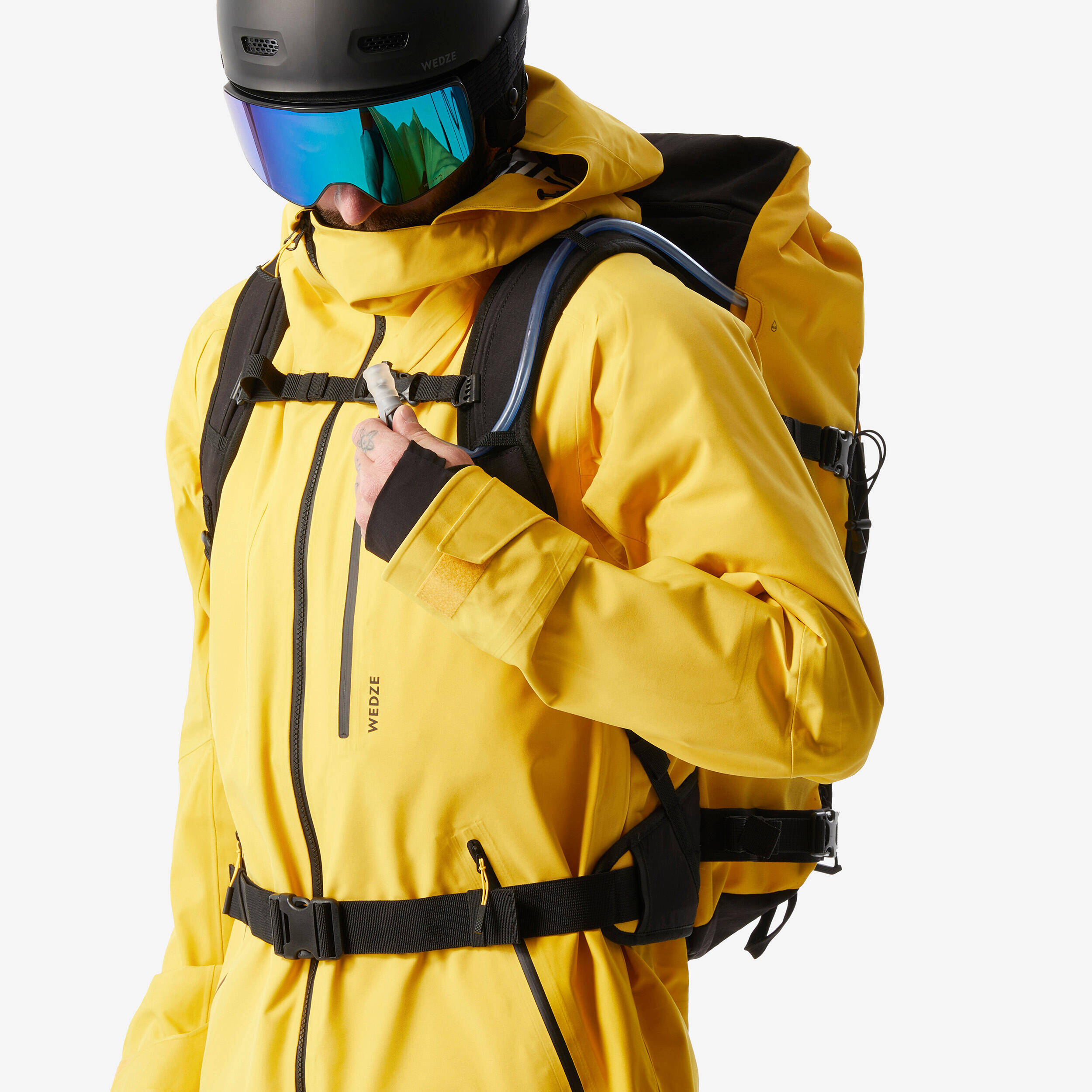 Roll Top Strong Freeride 30 L Ski/Snowboard Backpack - Yellow -  3