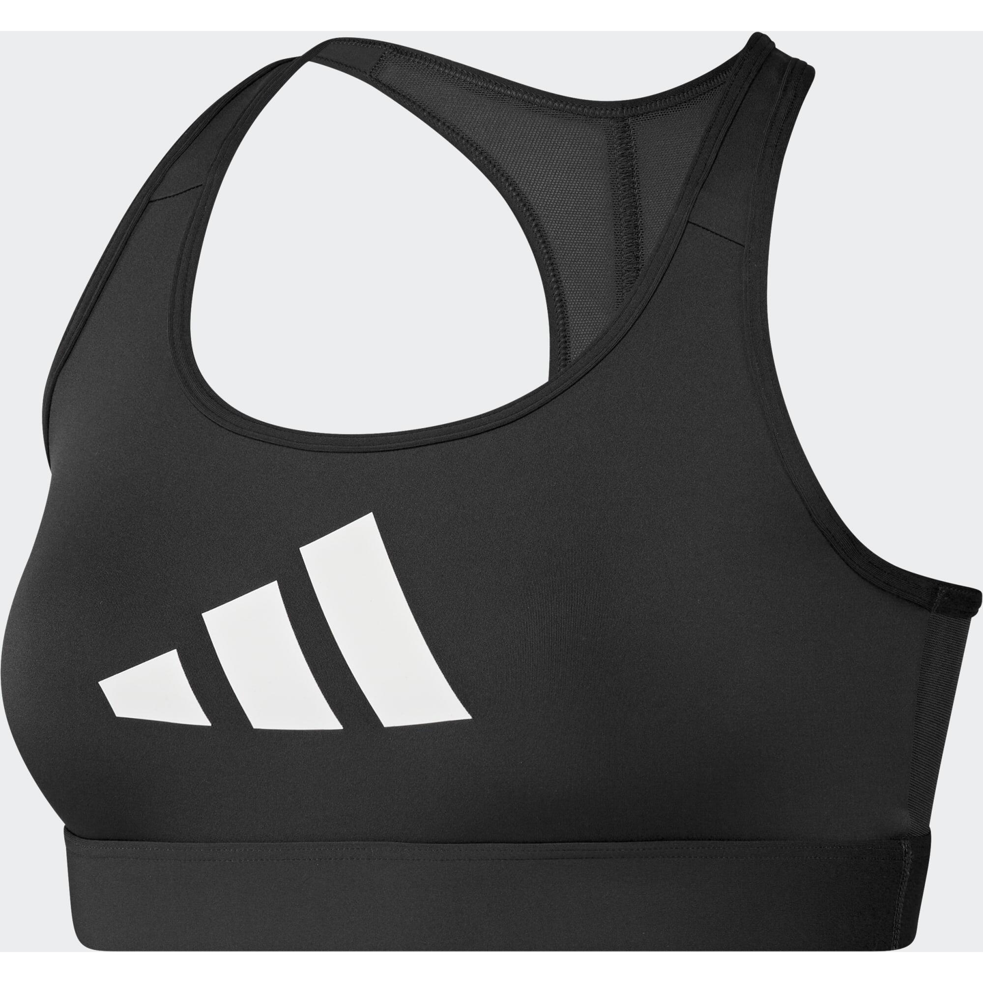 Reggiseno sportivo ADIDAS donna traspirante sostegno medio nero 7/8