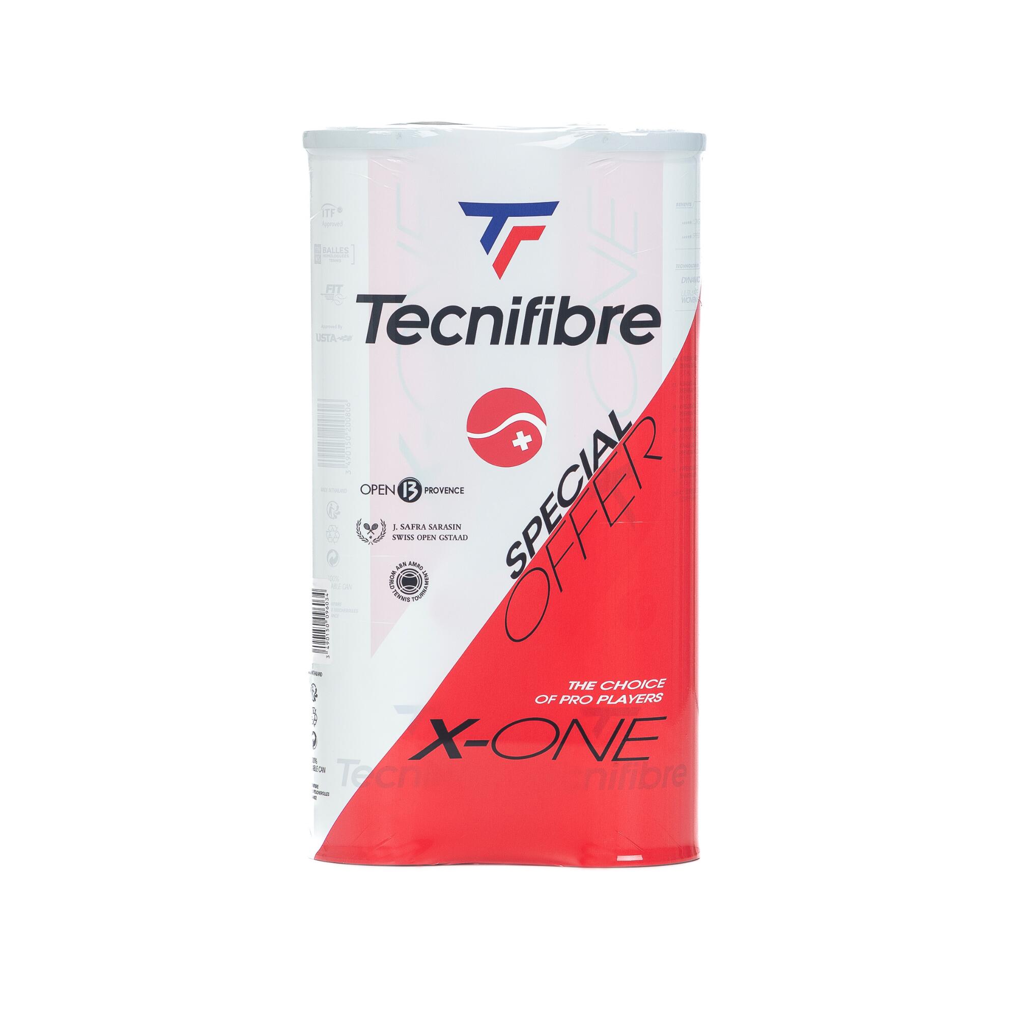 OFFICIAL SWISS TENNIS BALLS TECNIFIBRE X ONE BIPACK